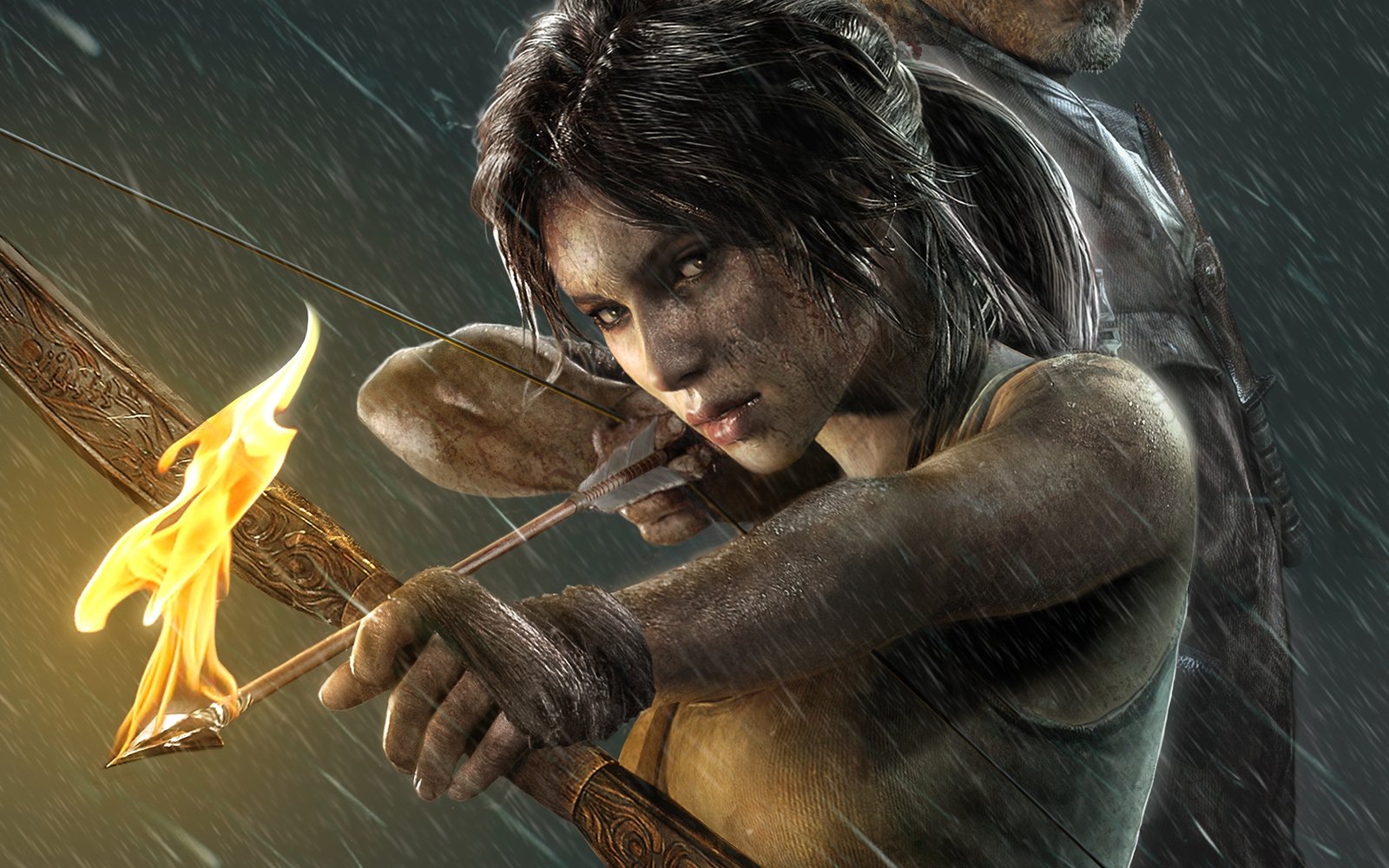 Tomb Raider 2013 Archers Warriors Fire Rain Lara Croft Games