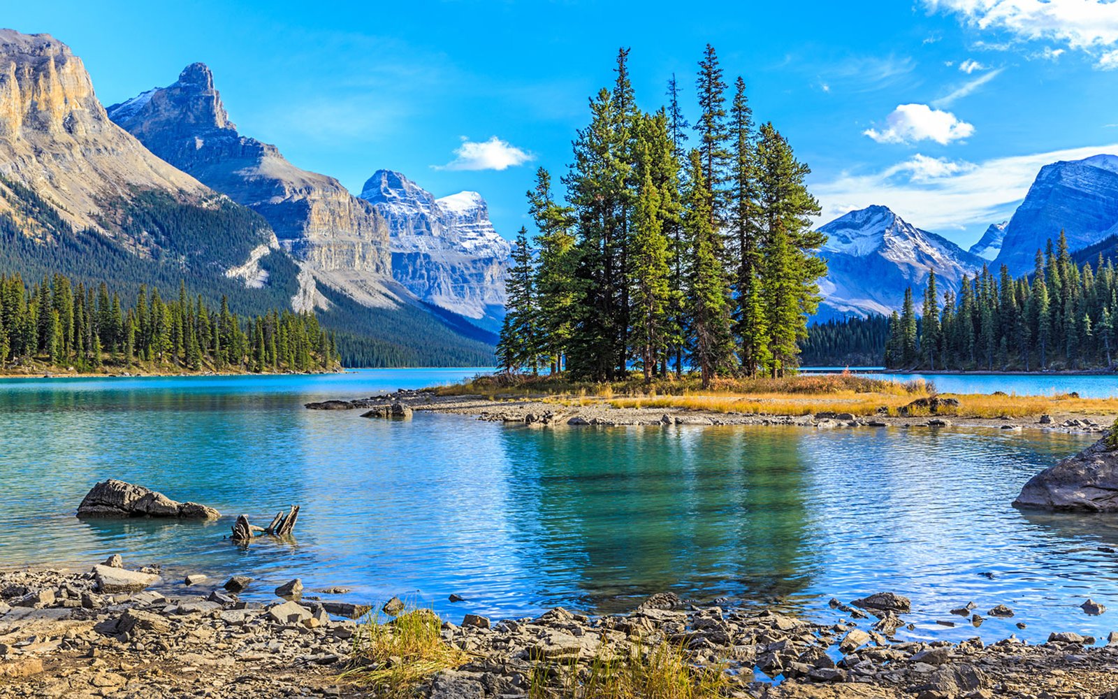 Maligne Lake Jasper National Park Wallpaper Hd : Wallpapers13.com