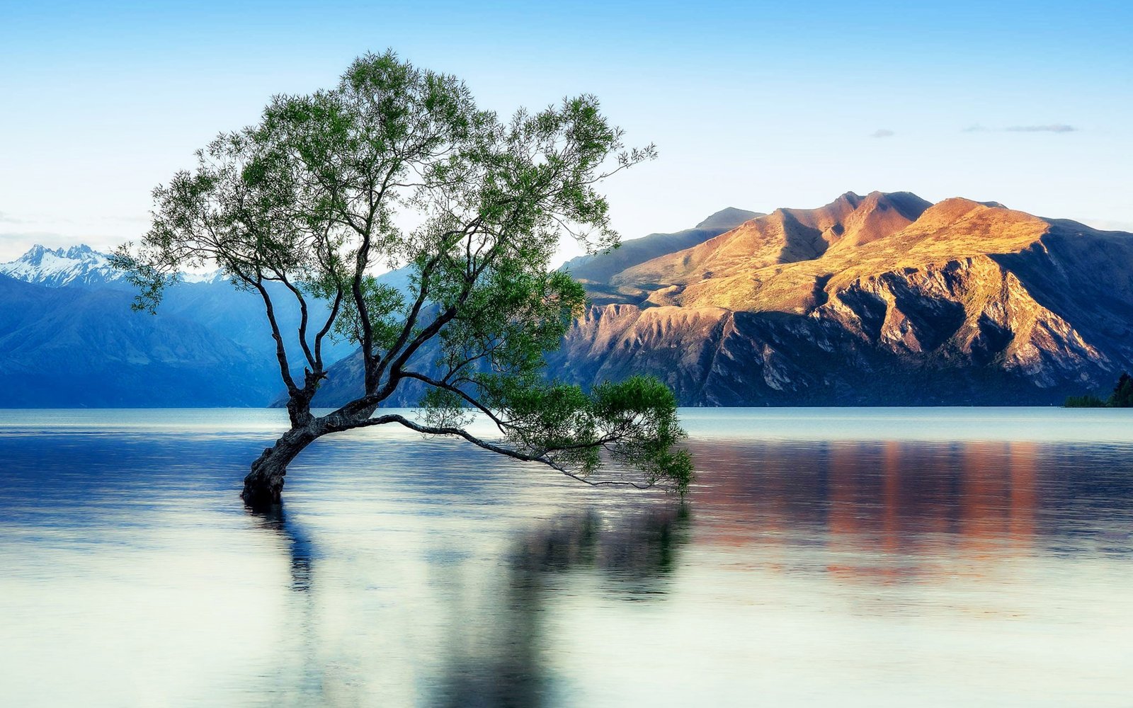 Lake Wanaka Beautiful Reflection New Zealand Wallpaper For ...