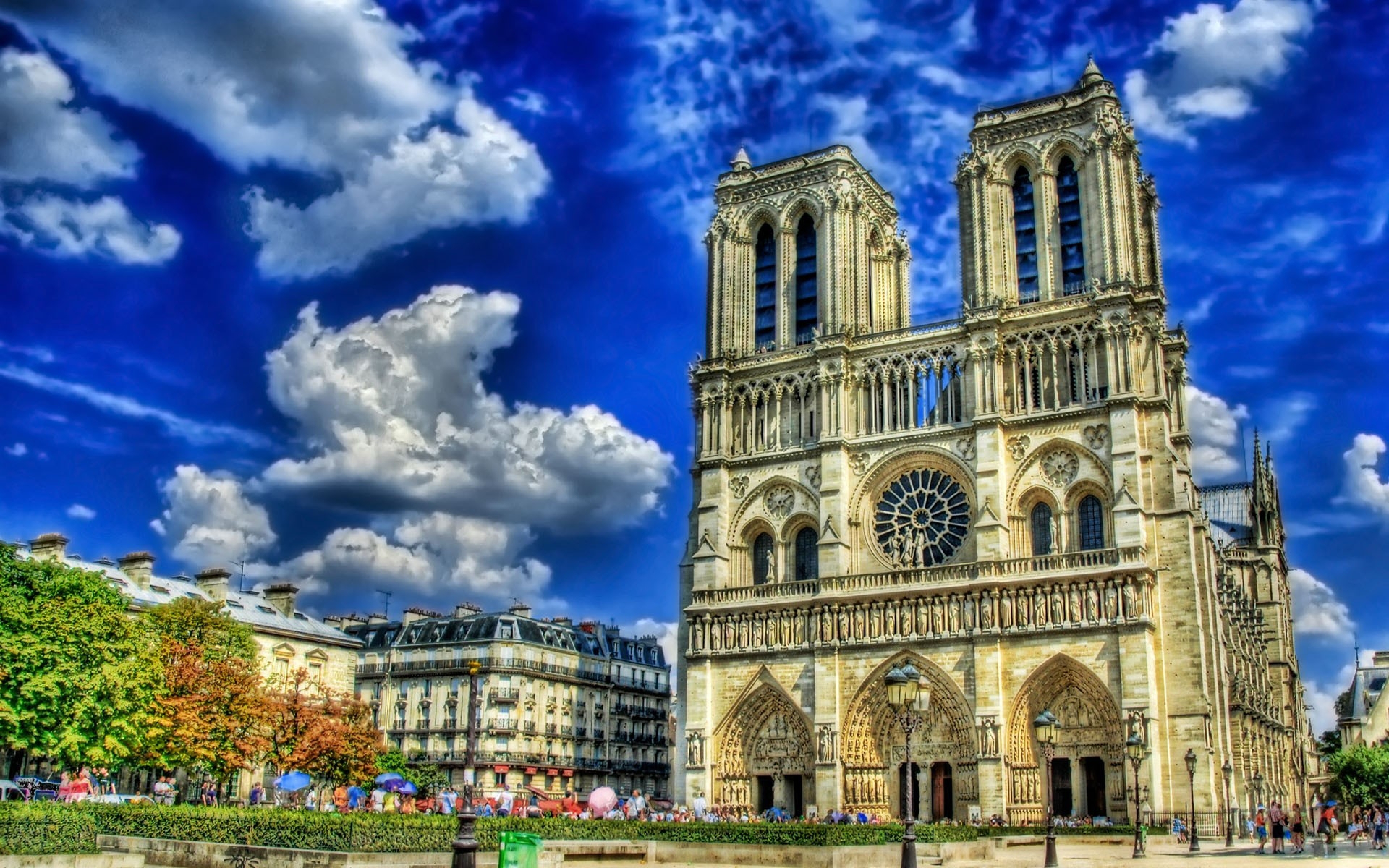 Catedral De Notre Dame París France Desktop Wallpaper Hd 3840x2400