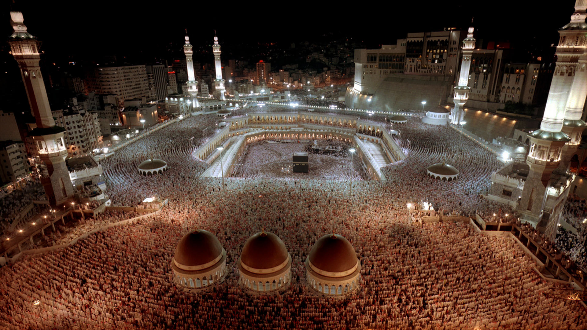 Al Masjid Al Haram Holy Mosque City Mecca In Saudi Arabia Desktop