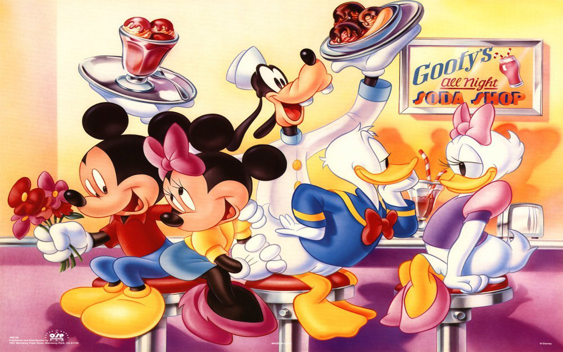 Goofy's Soda Shop Mickey Mouse And Friends Disney Movie Poster Desktop