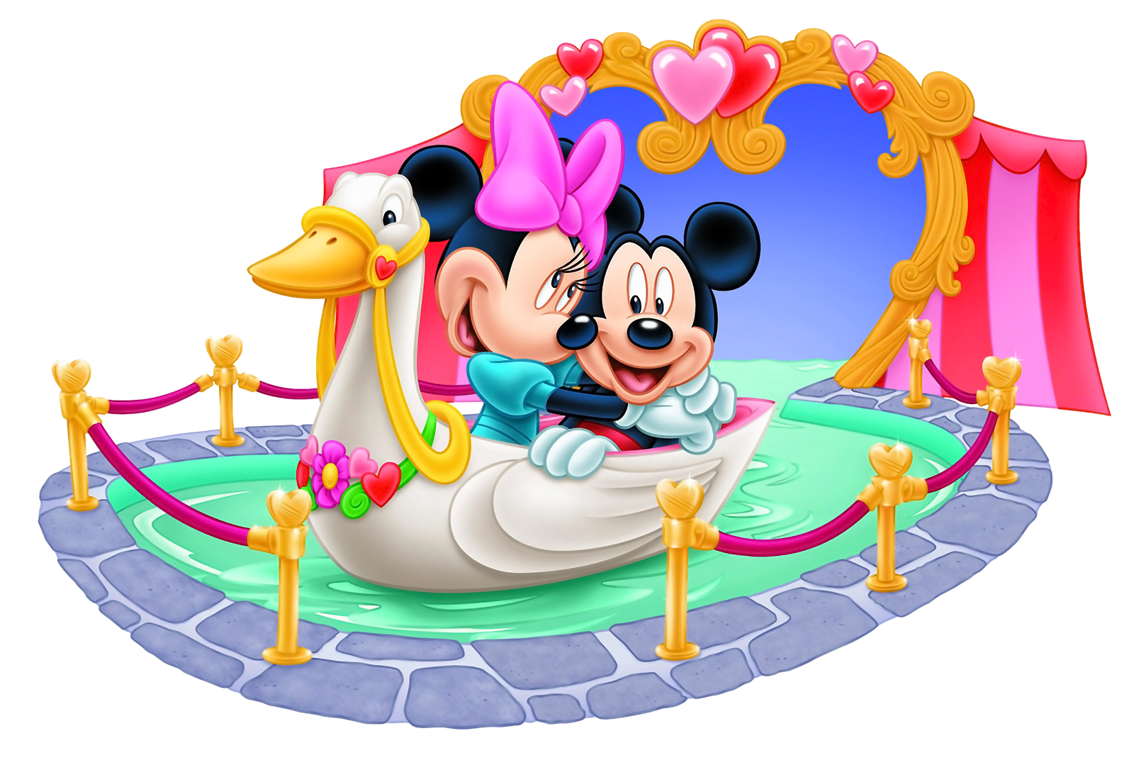 Tunnel Of Love Mickey And Minnie Mouse Disney Wallpaper Hd 1920x1200