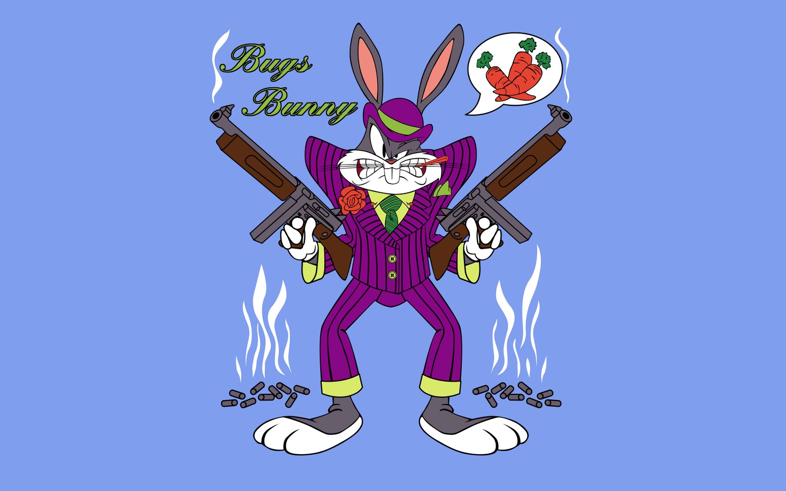 Looney Tunes Cartoon Bugs Bunny Gangster Desktop Backgrounds Free