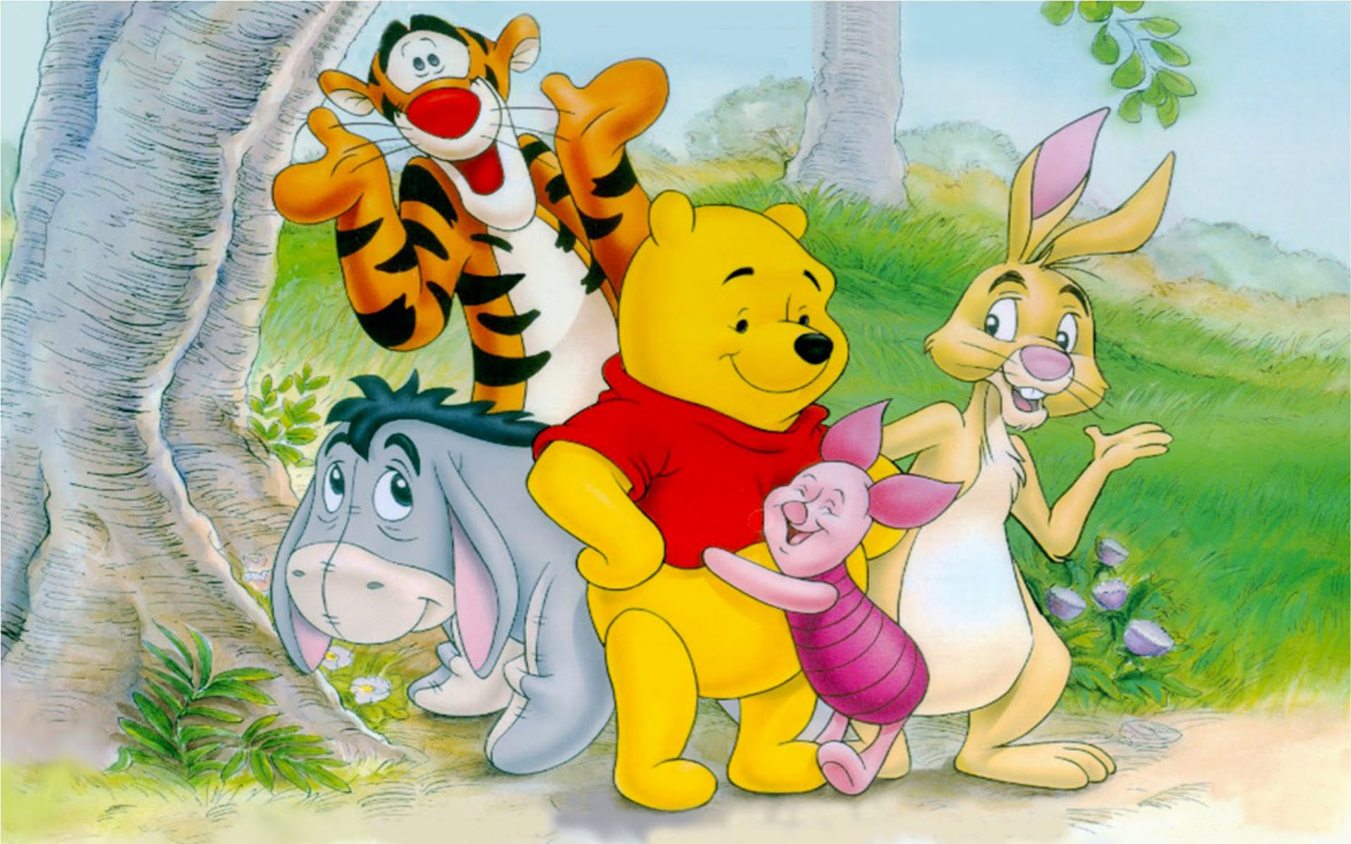 Winnie The Pooh And Friends Fairy Tale Cartoon Desktop Wallpaper Hd Resolution 1920x1200
