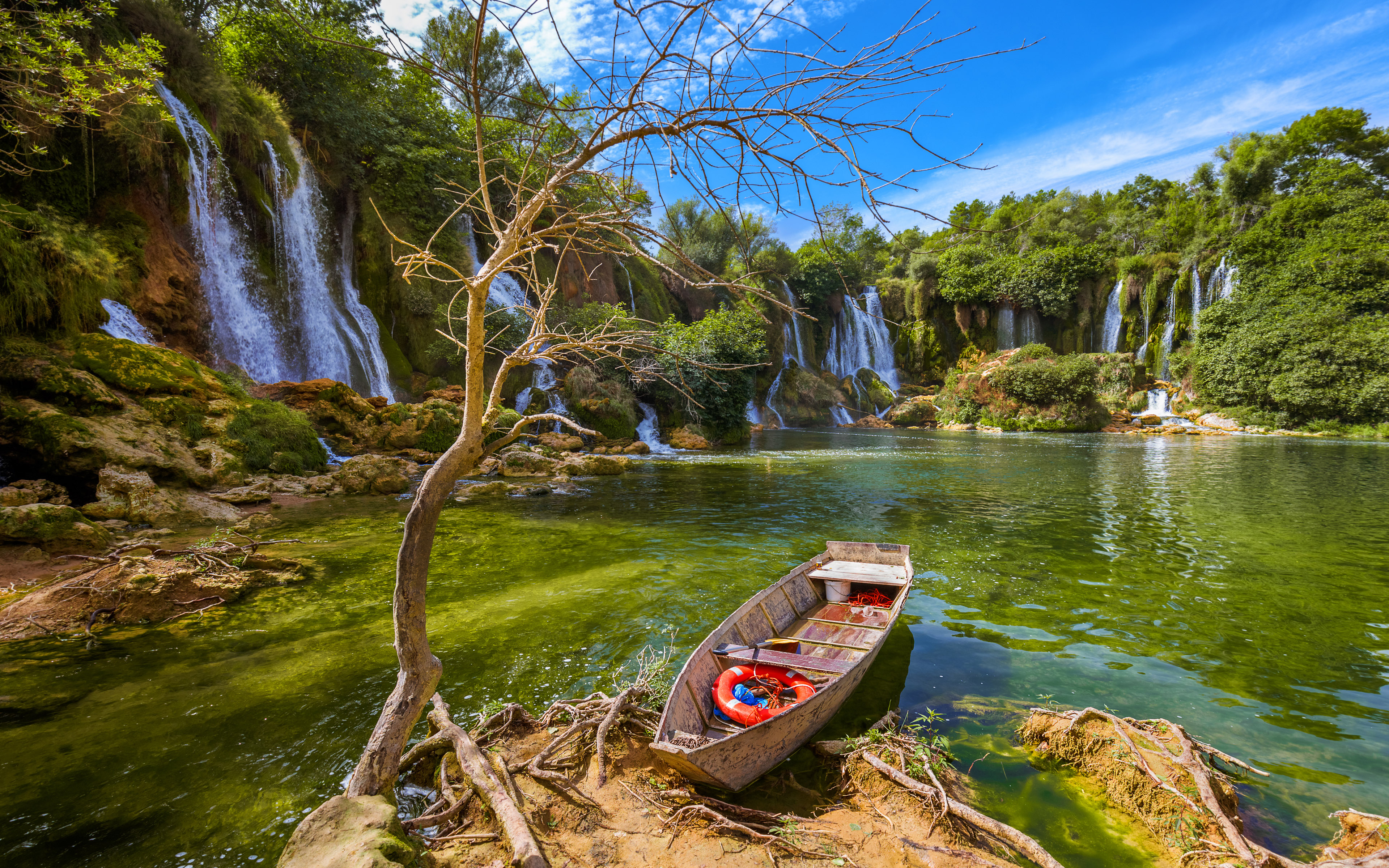 Waterfall Kravice In Bosnia And Herzegovina Beautiful Nature Wallpaper