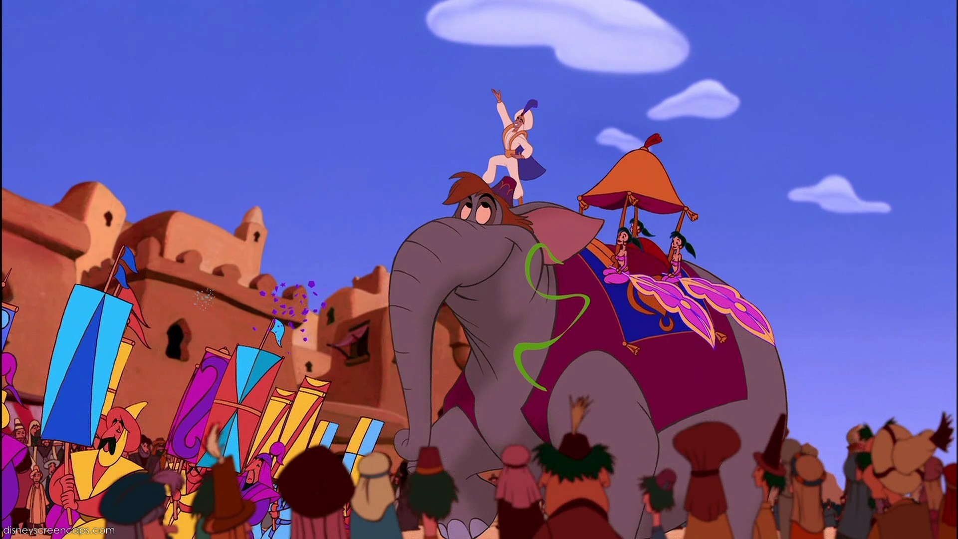 Aladdin Prince Parade Riding An Elephant Disney Movie 1920x1080