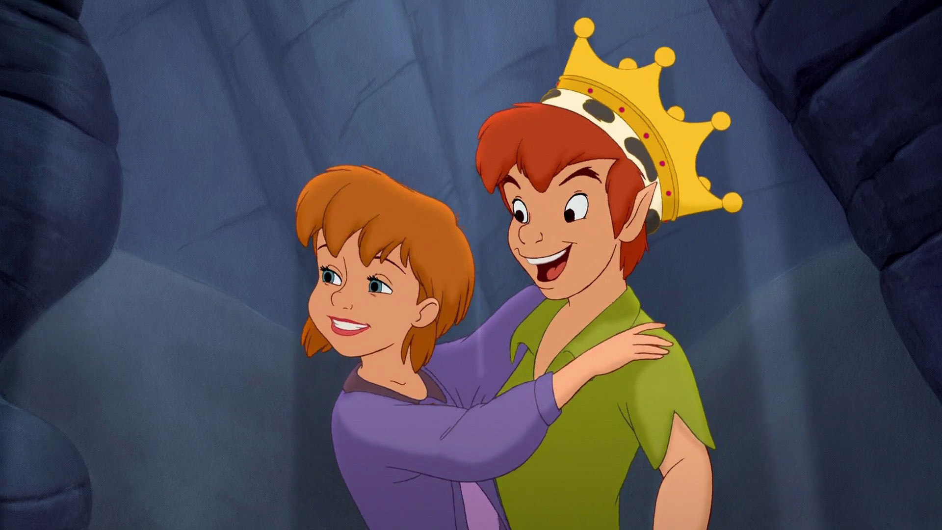 Peter Pan And Jane Return To Never Land Cartoon Wallpaper