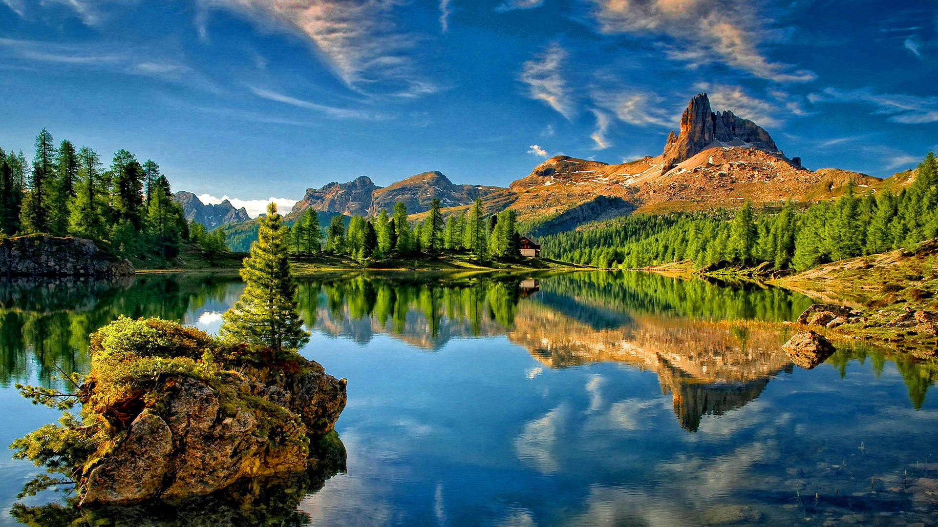 Lake Mountain Sky Reflection Desktop Wallpapers High Resolution