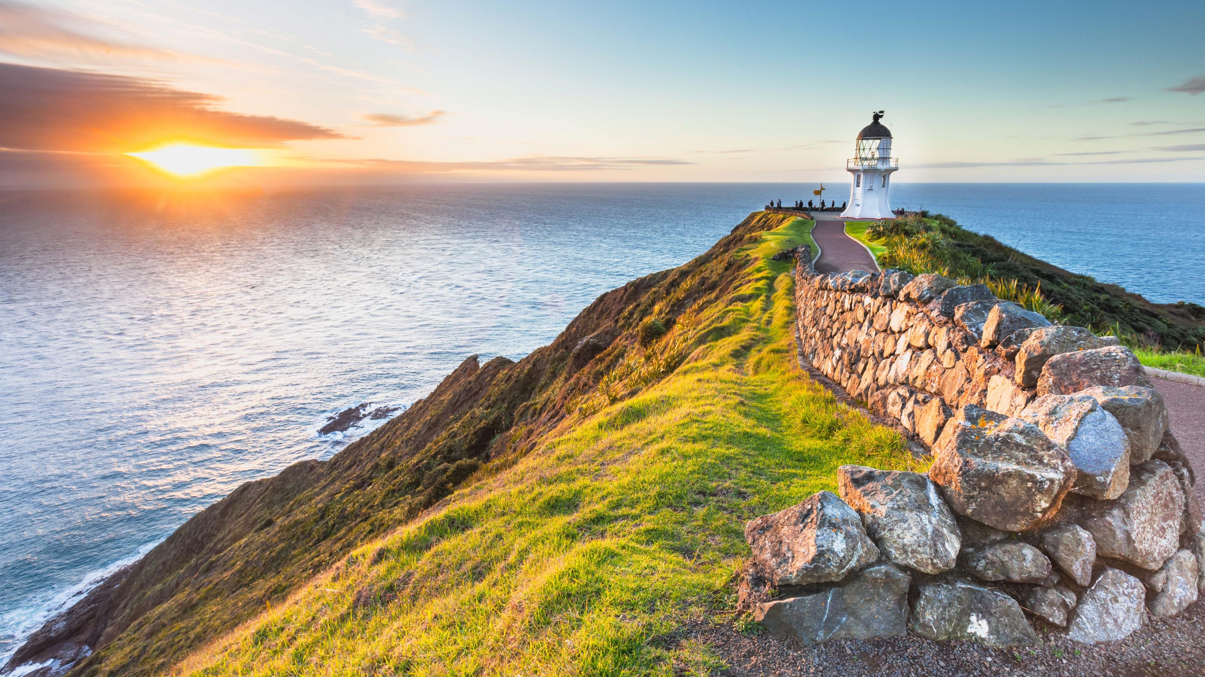 Lighthouse Cape Reinga In New Zealand Wallpapers Hd Images ...