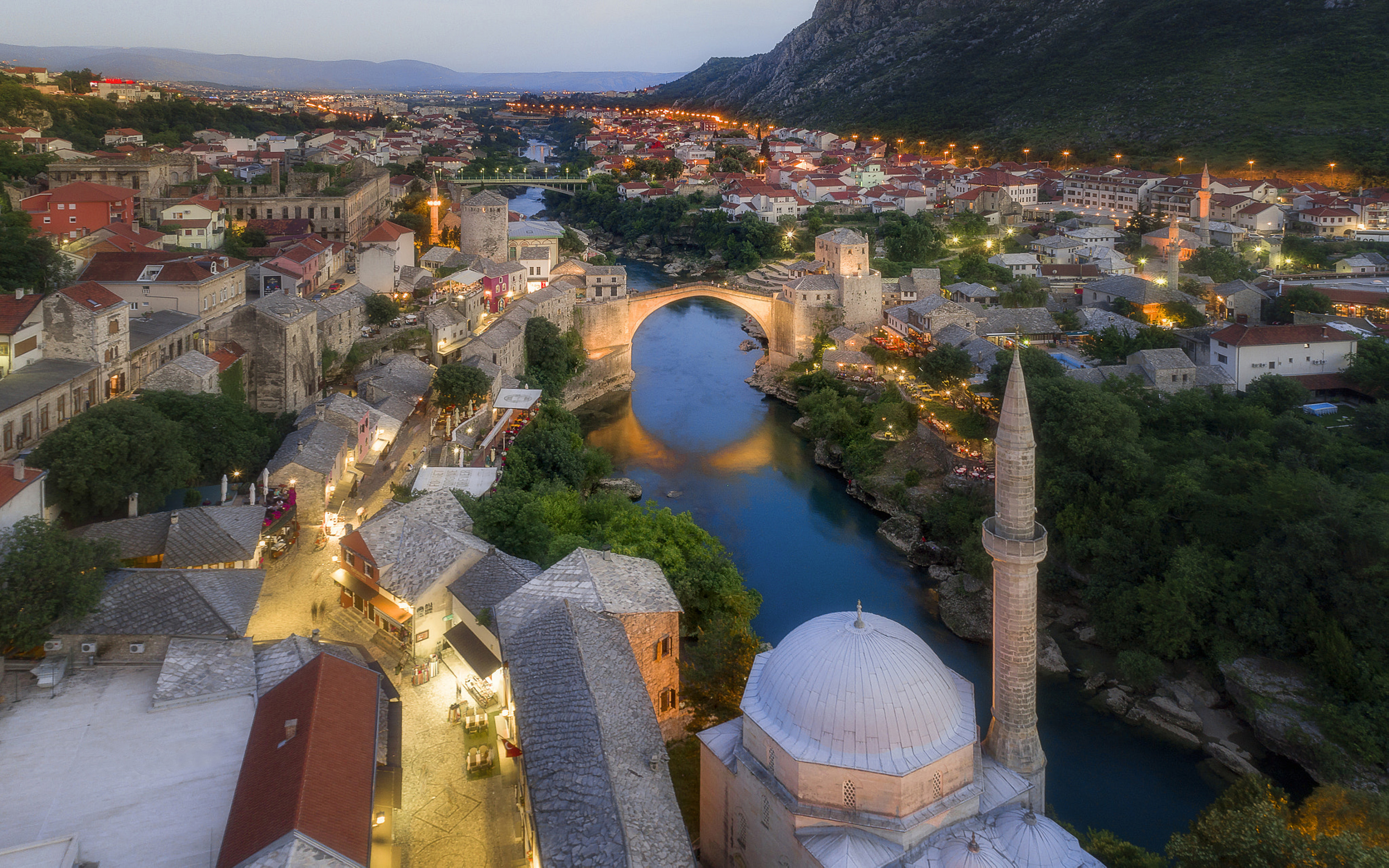 Bosnia And Herzegovina Old Bridge Mostar 4k Ultra Hd Wallpaper For