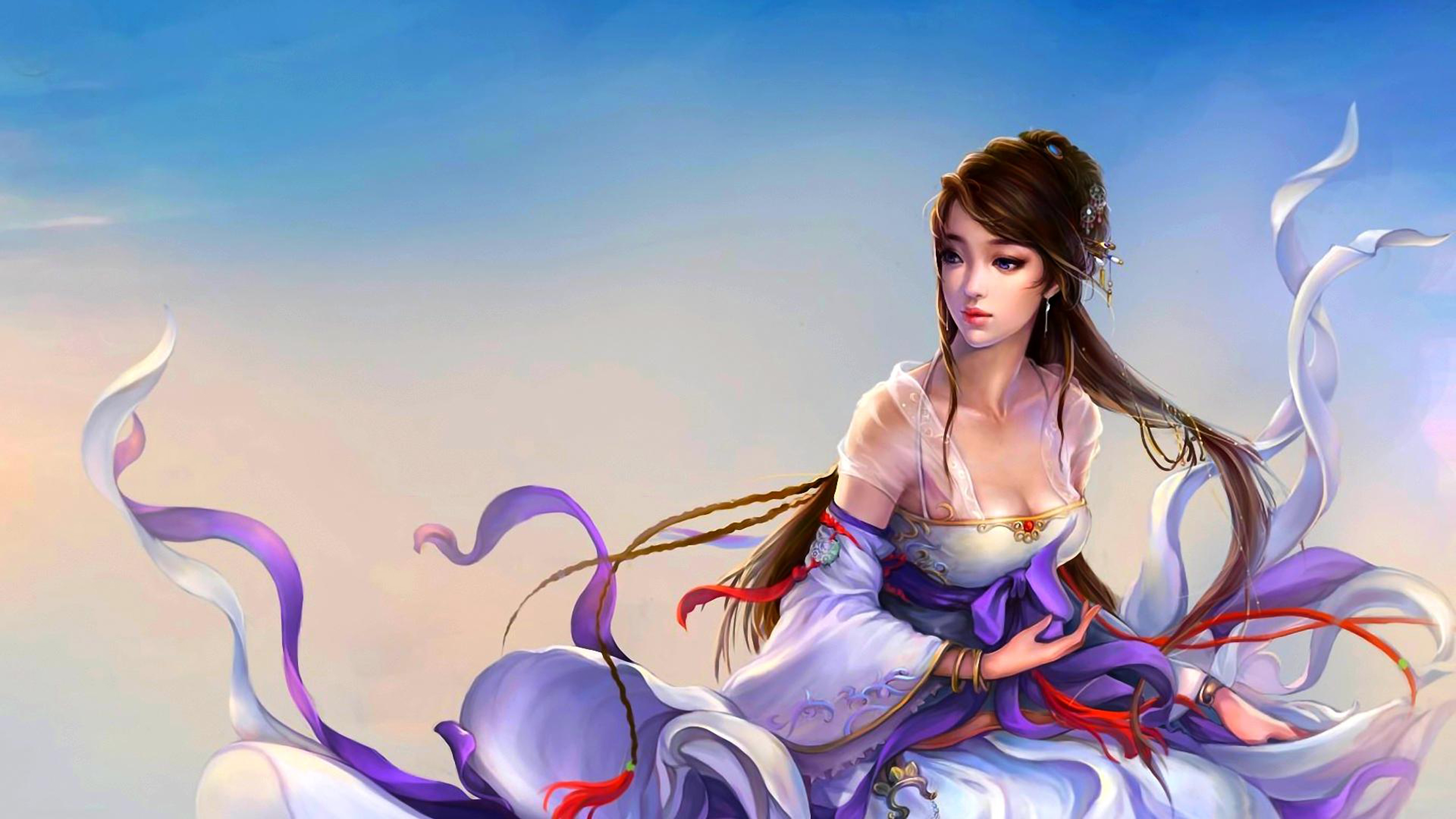 Princess China Girl 3d And Cg & Abstract Background