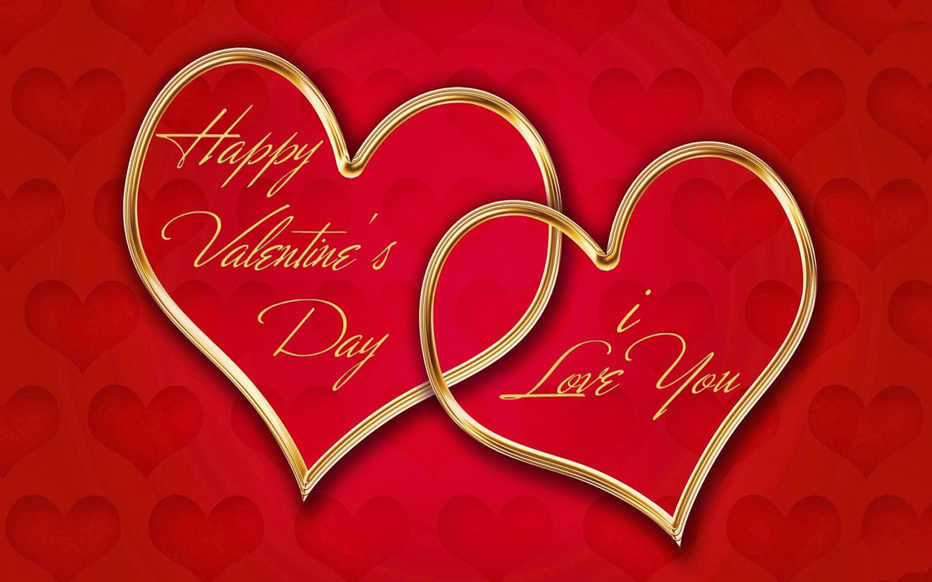 Red Happy Valentines Day I Love You Wallpaper Wallpapers13com.