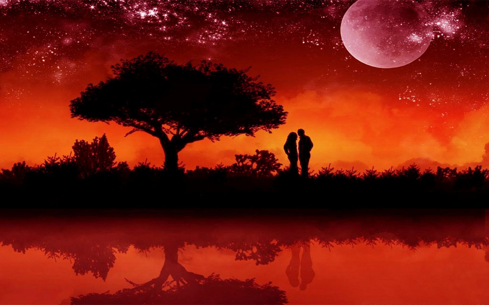 Evening Love Wallpaper