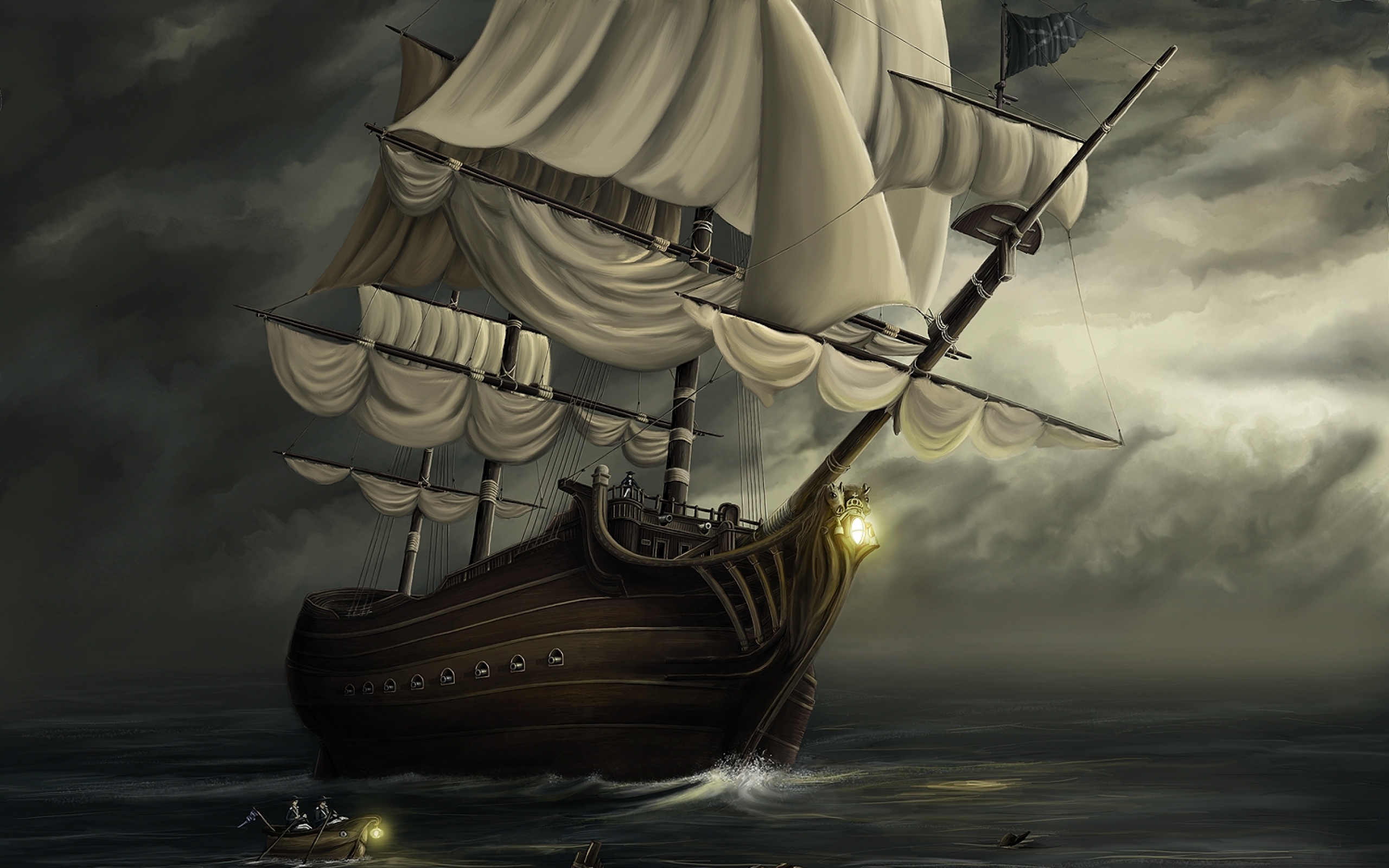Ships artwork sail ship fantasy art for