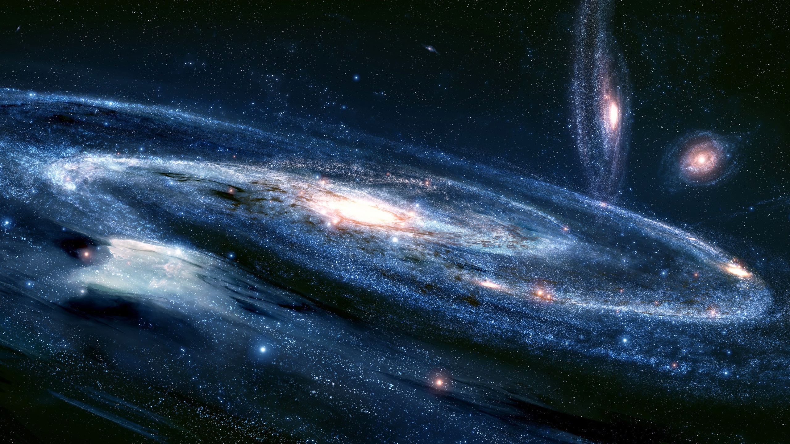 Beautiful Space The Universe Stars Galaxies Nebula 2560x1440 Wallpapers13 Com
