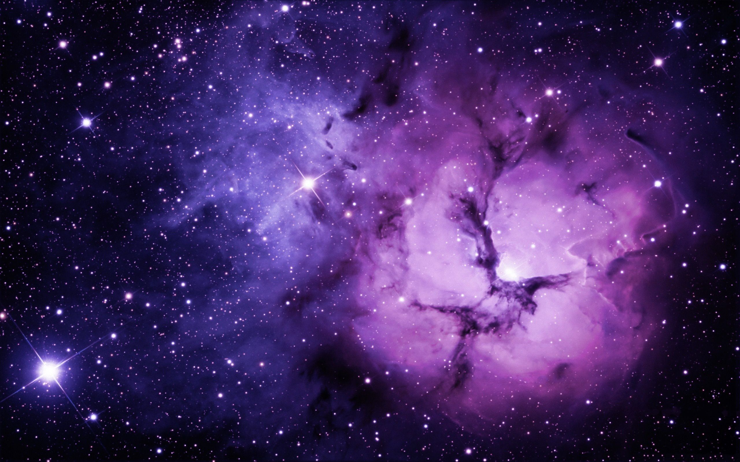 Purple Space Hd Wallpaper  : 