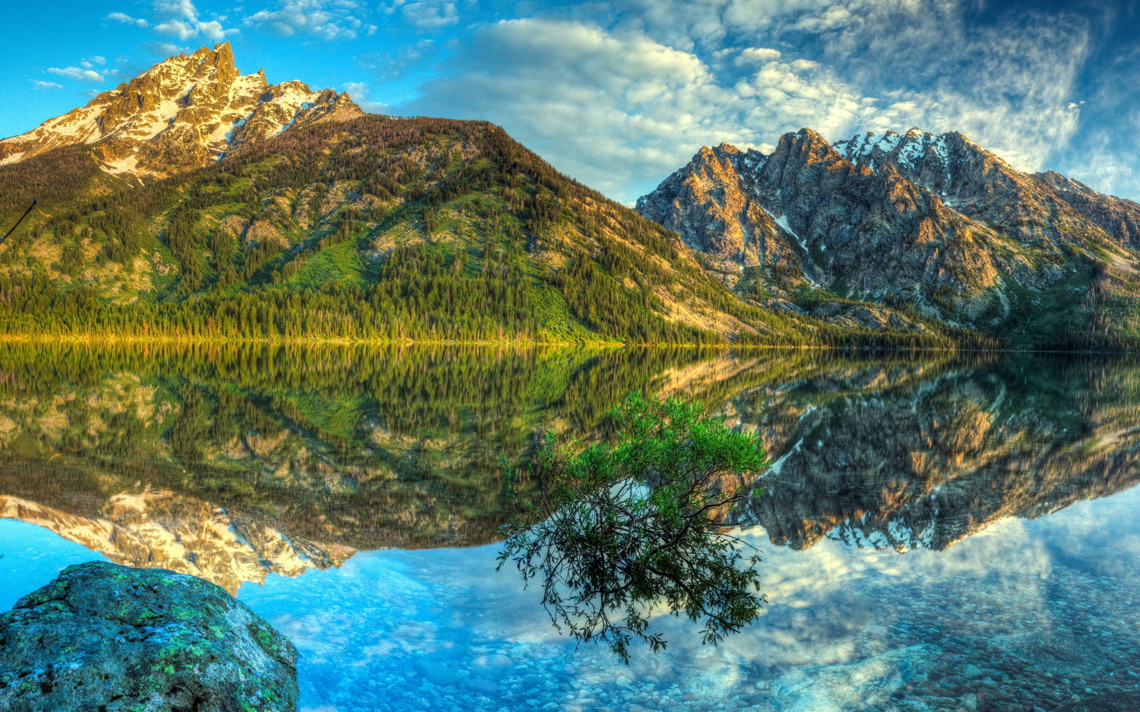 Nature Hd Wallpapers  For Desktop  Mountains Lake Reflection 