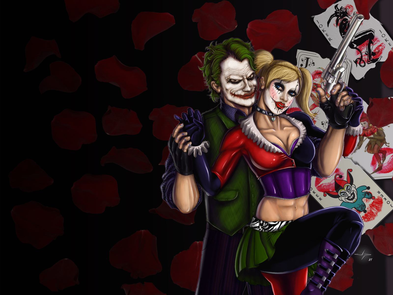 Harley Quinn And Joker Wallpaper Hd : 
