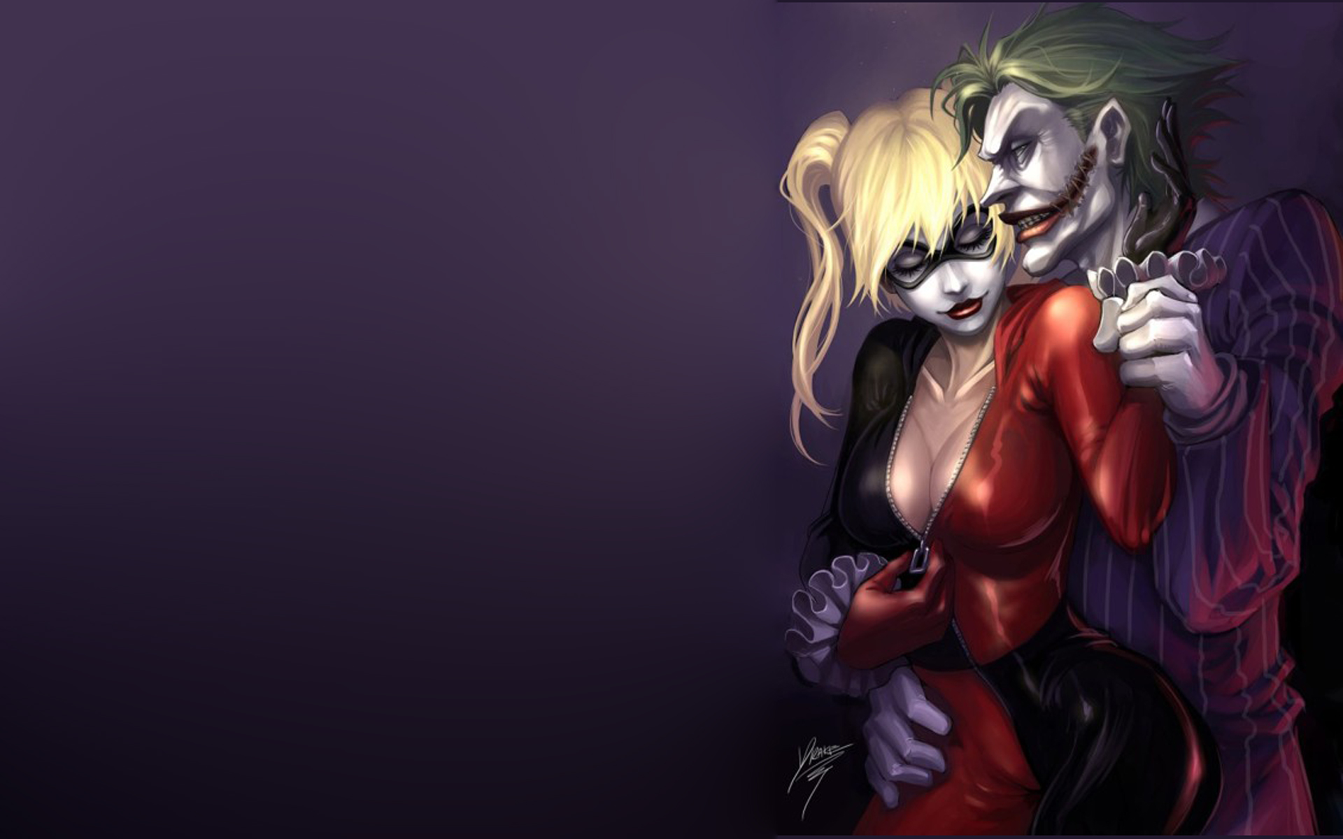 Harley Quinn Feat The Joker Dekspot Wallpaper Hd : 