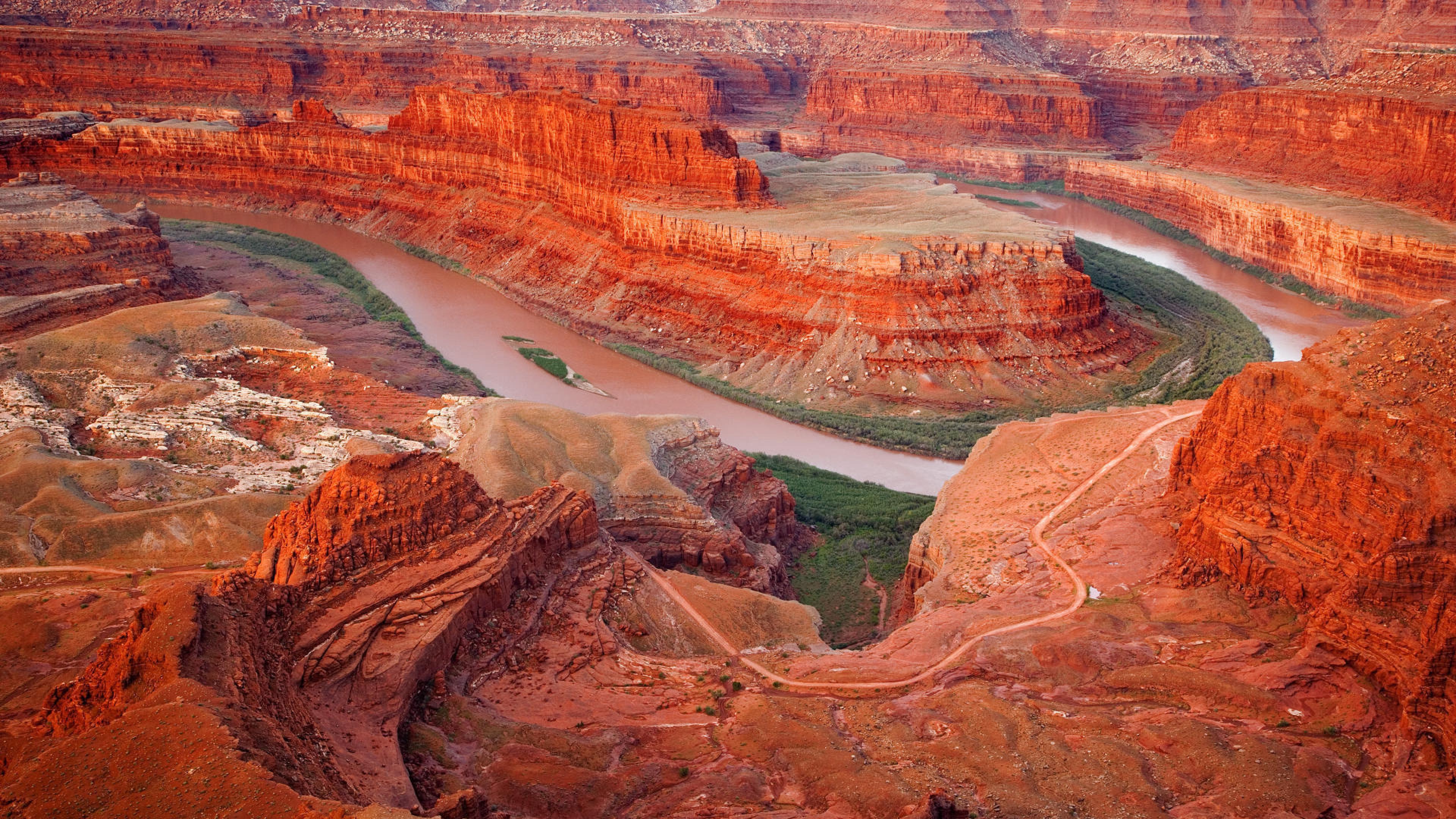 Landscapes Grand Canyon National Park Usa River Reds Stone