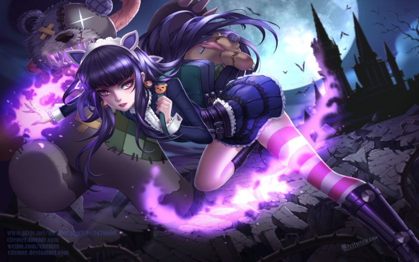 League of Legends-Goth Annie–Desktop Wallpaper Hd 1920x1080