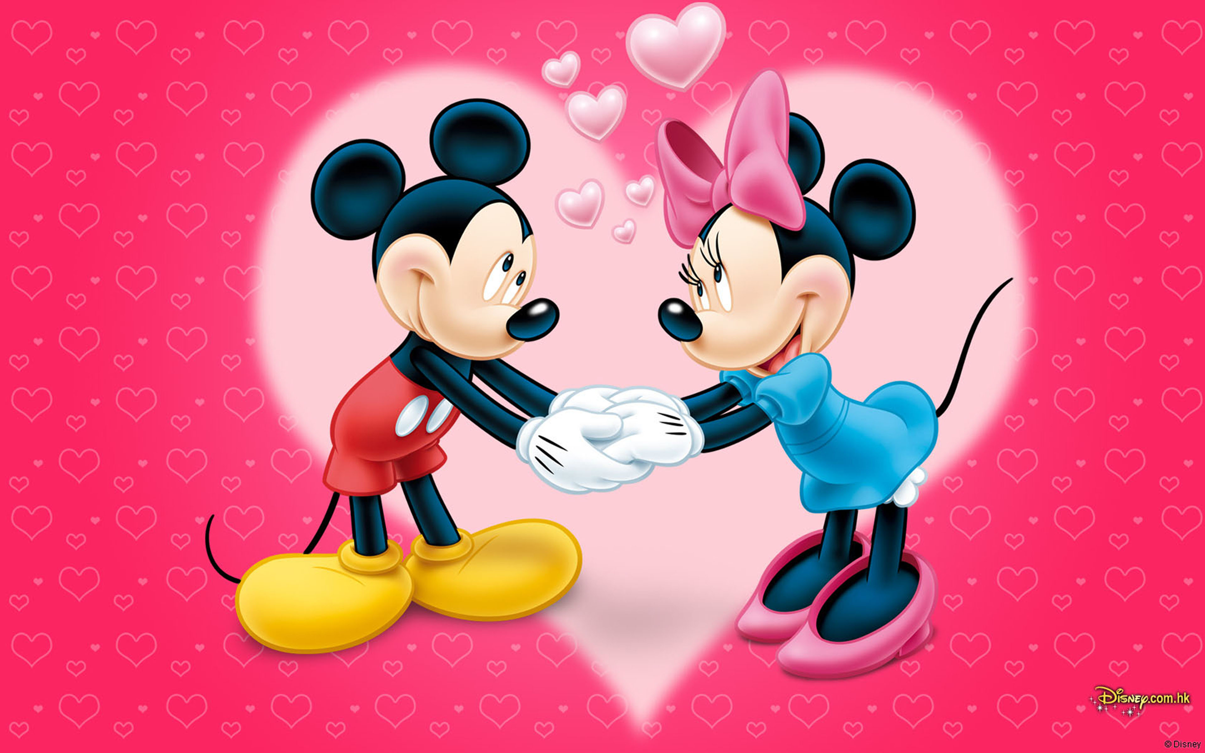 Mickey Mouse & Mini Love Wallpaper Hd : 