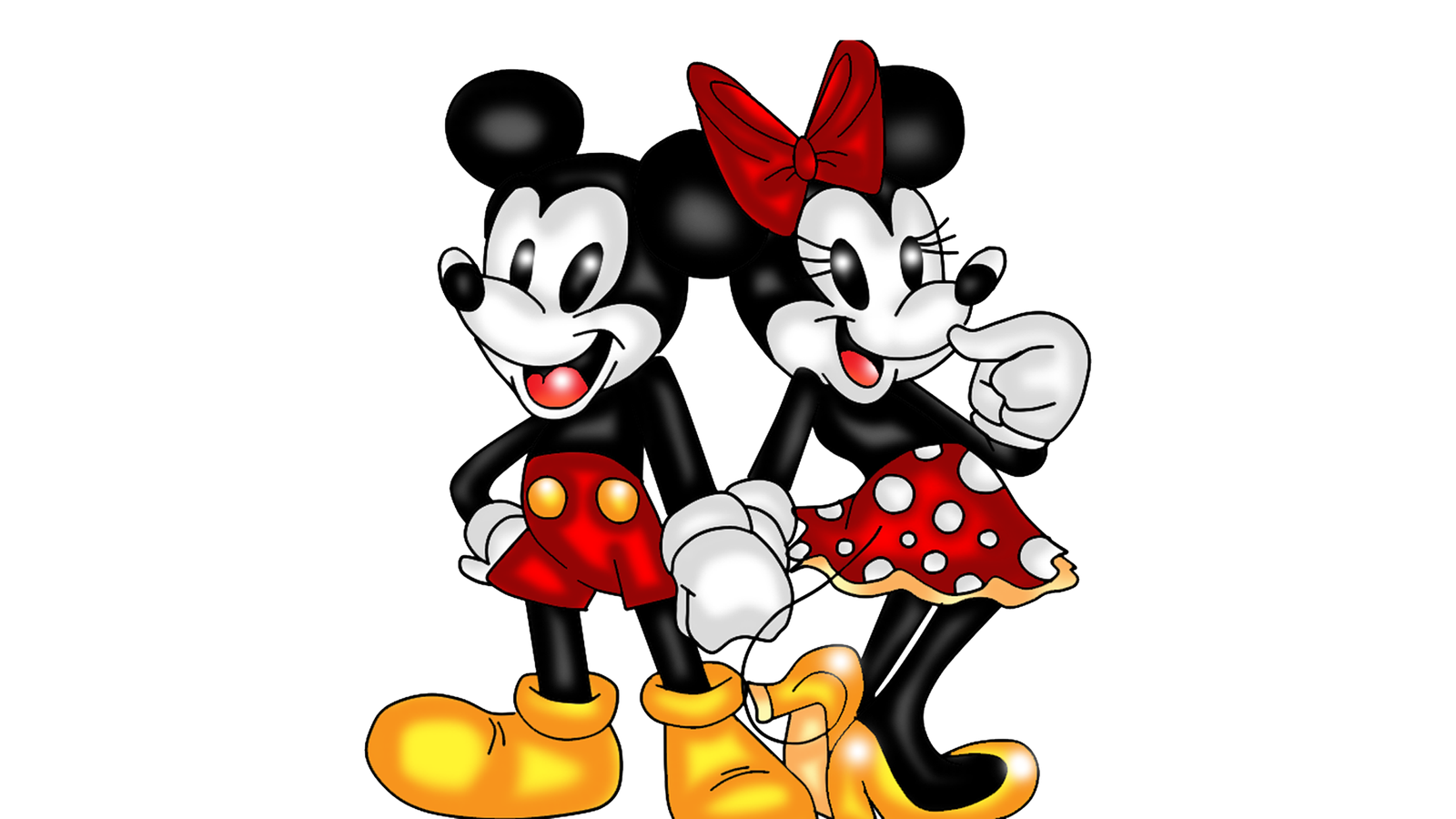 Mickey And Minnie Mouse Kissing Wallpaper