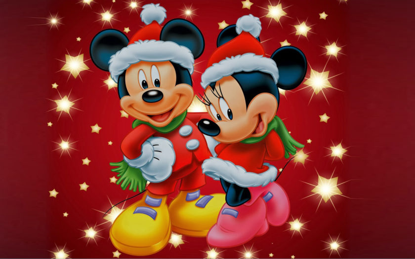 Mickey And Minnie Mouse Christmas Theme Desktop Wallpaper Hd For Mobile  Phones And Laptops 3840x2160 : 