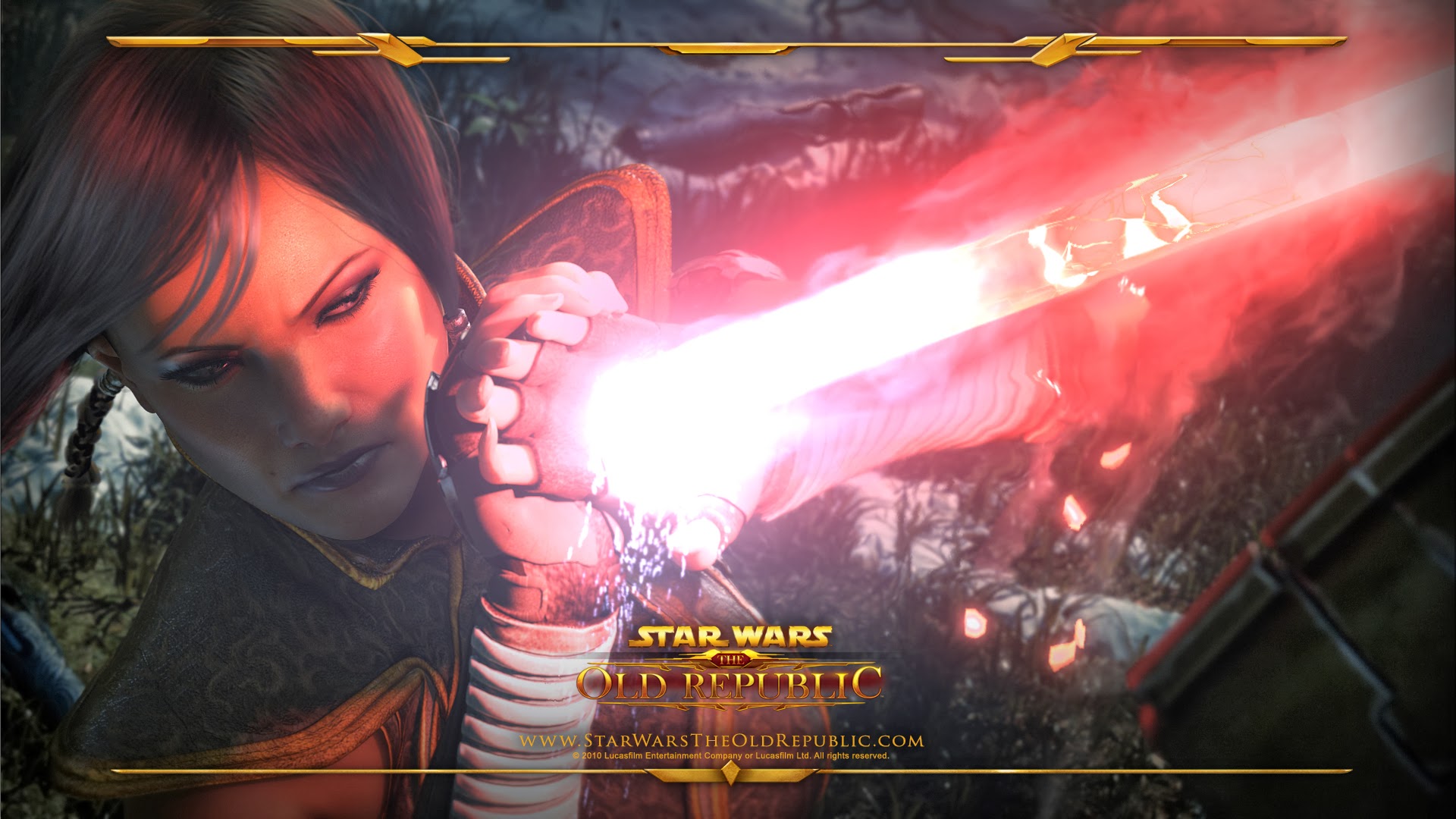 Star Wars The Old Republic Girl Lock Laser Shot Full Hd Wallpapers Images, Photos, Reviews