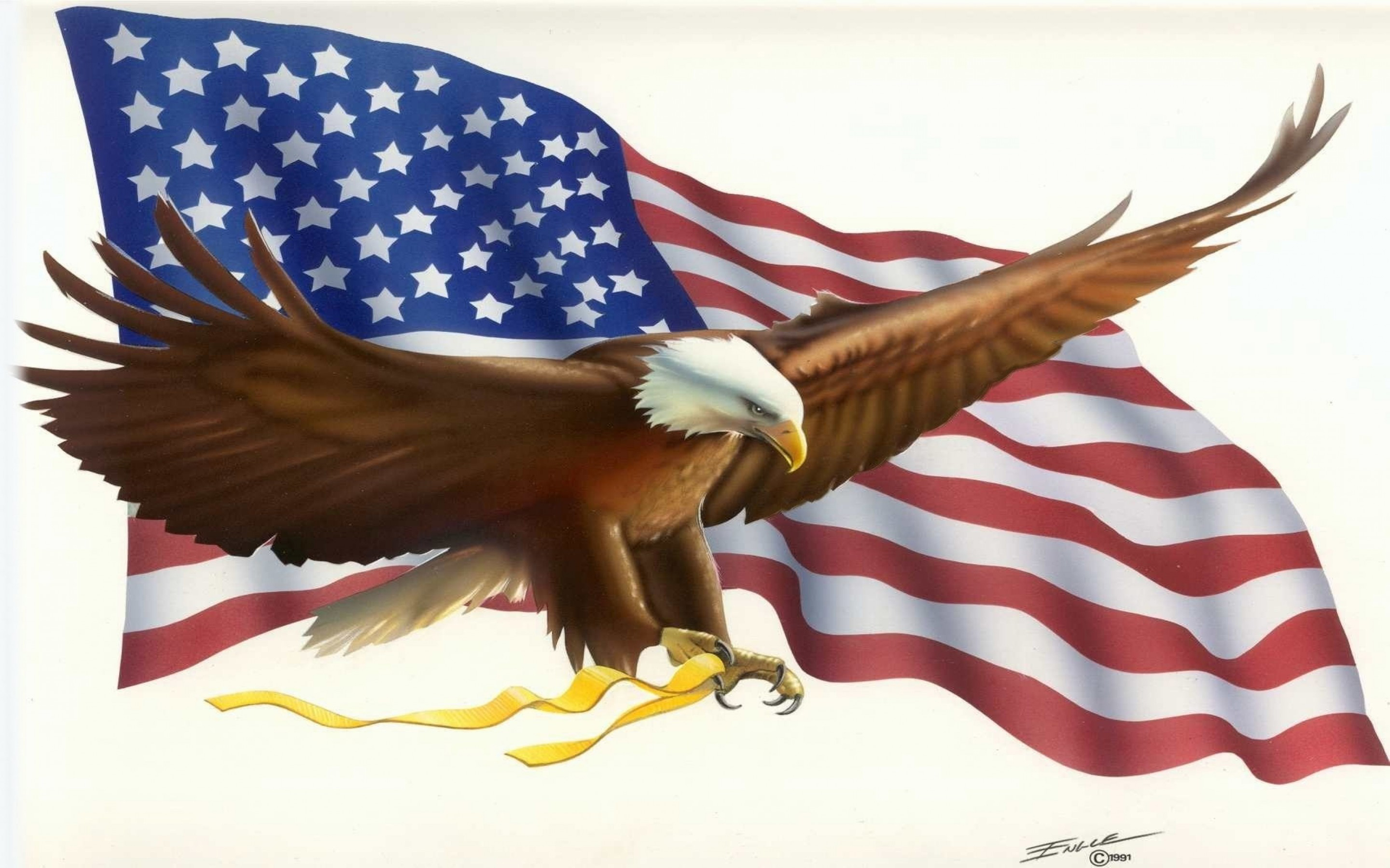 American Flag Bald Eagle Symbols Desktop Wallpaper Hd For Mobile Phones