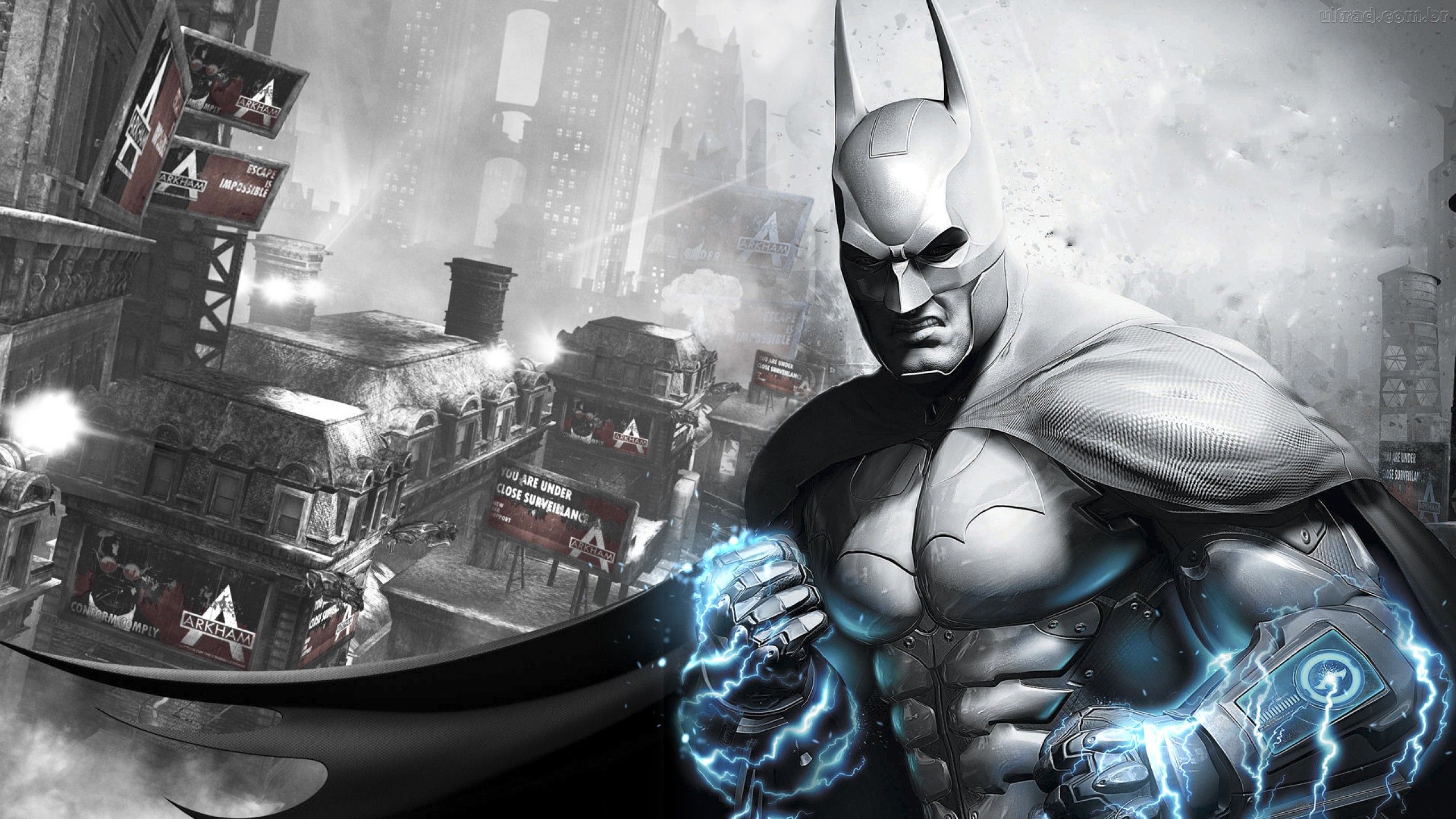 Batman Arkham City Armored Suit Box Magic Hd Wallpaper 2560x1440 :  