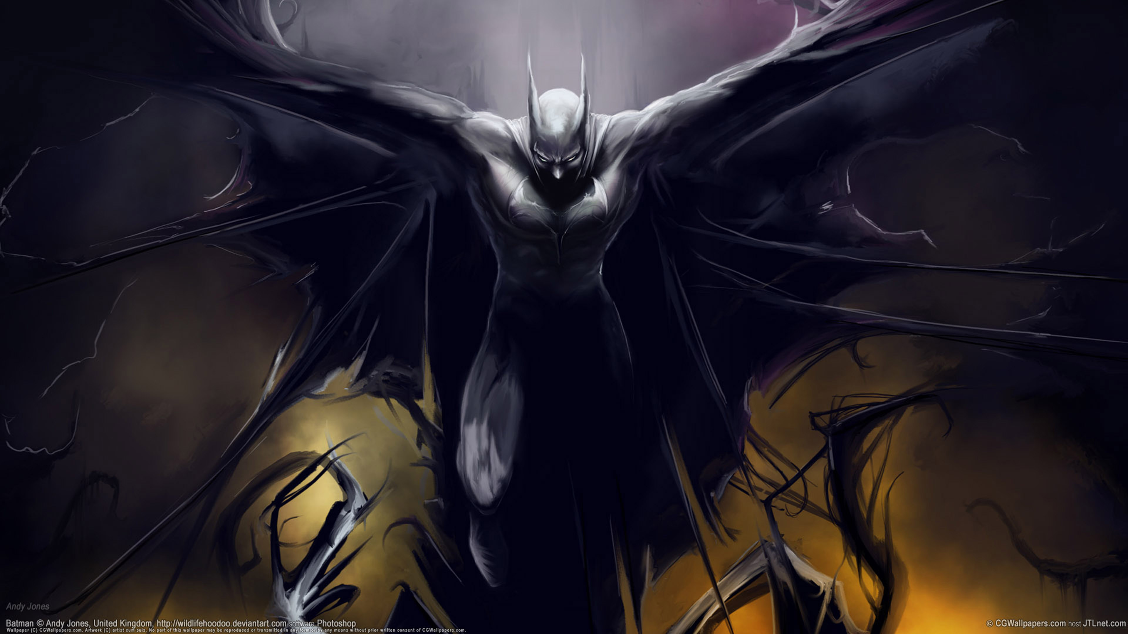 Batman Wings Digital Art Fantasy Desktop Wallpaper Hd For Mobile Phones