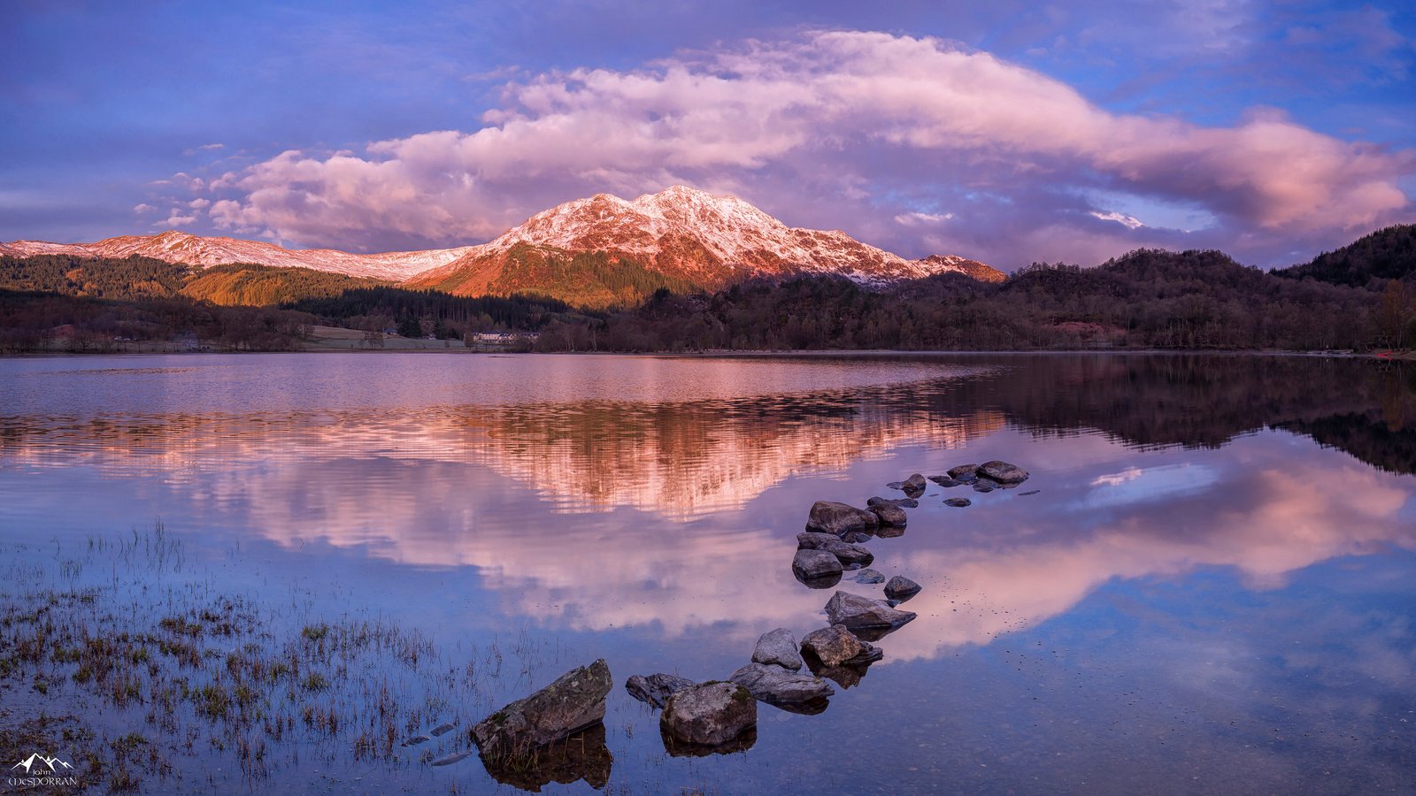 Sunrise Landscape Photography Scotland Ben Place Over Loch Achray Hd