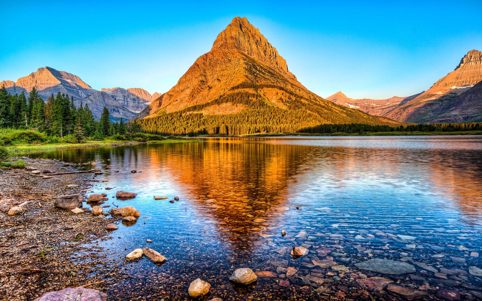 Glacier National Park Montana Mount Grinnell Desktop Hd Wallpaper