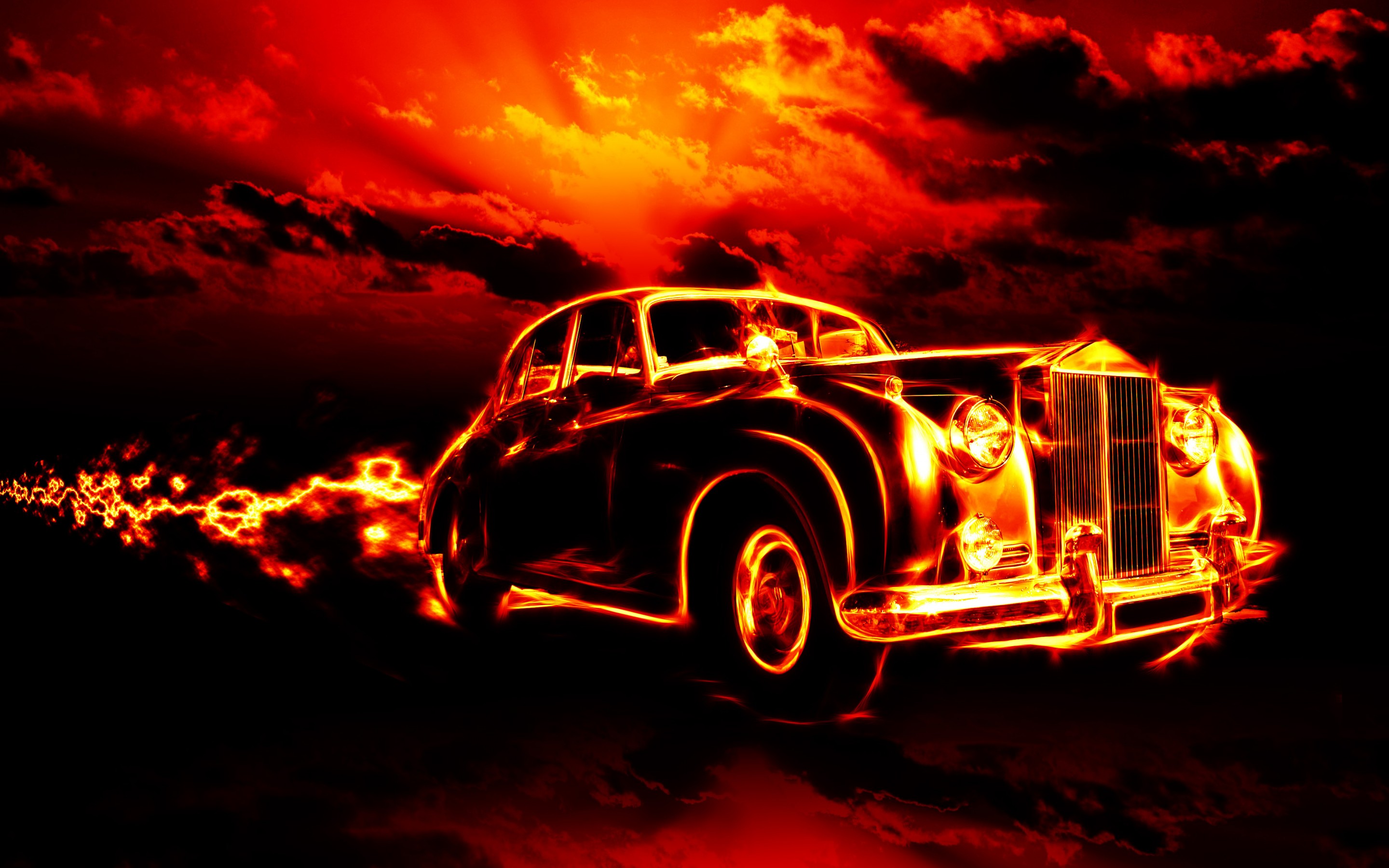 Fire Classic Car Hd Wallpapers For Desktop 2880x1800 : 