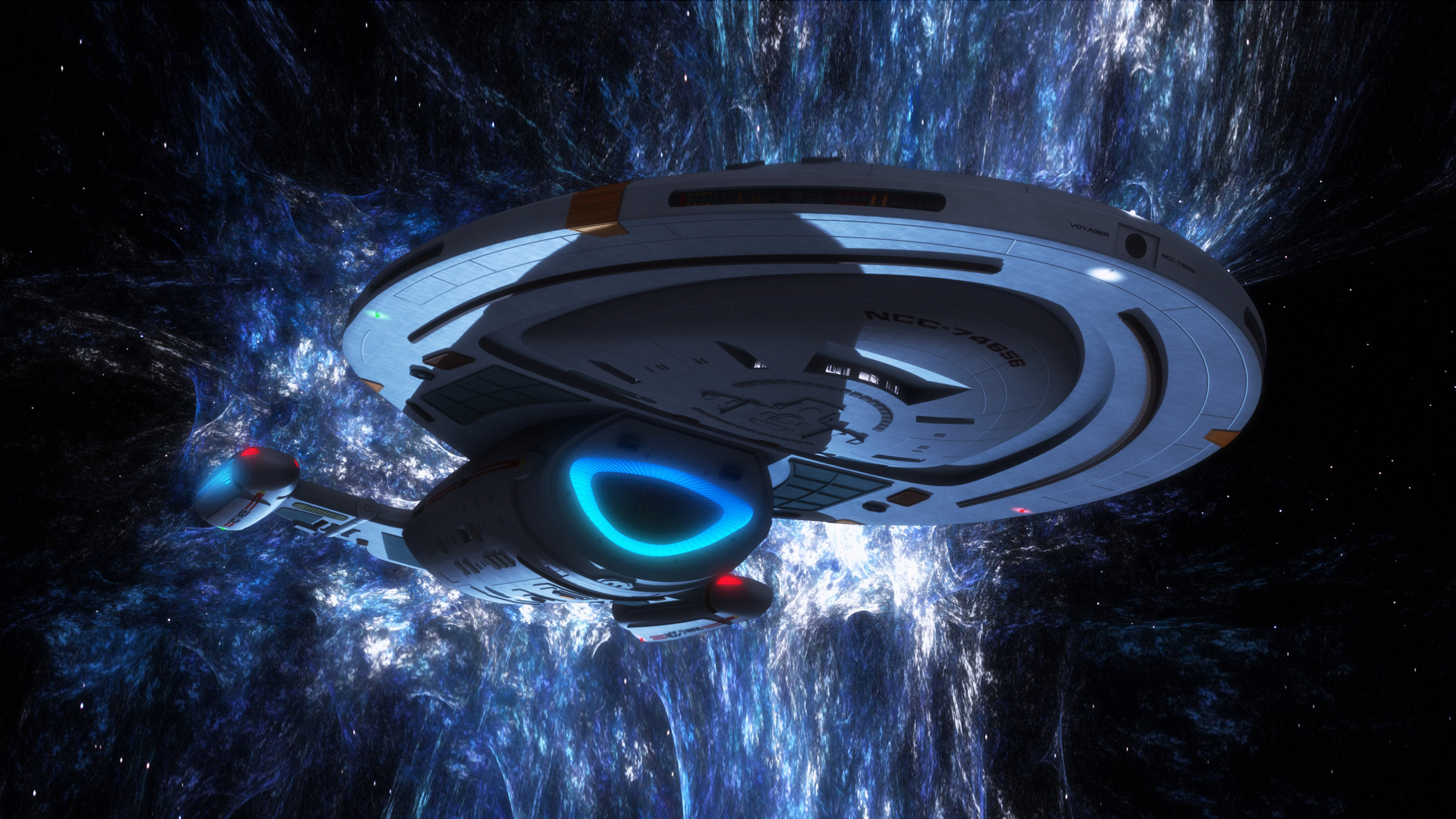 Star Trek Voyager Spaceship Digital Art Hd Wallpapers For Mobile Phones