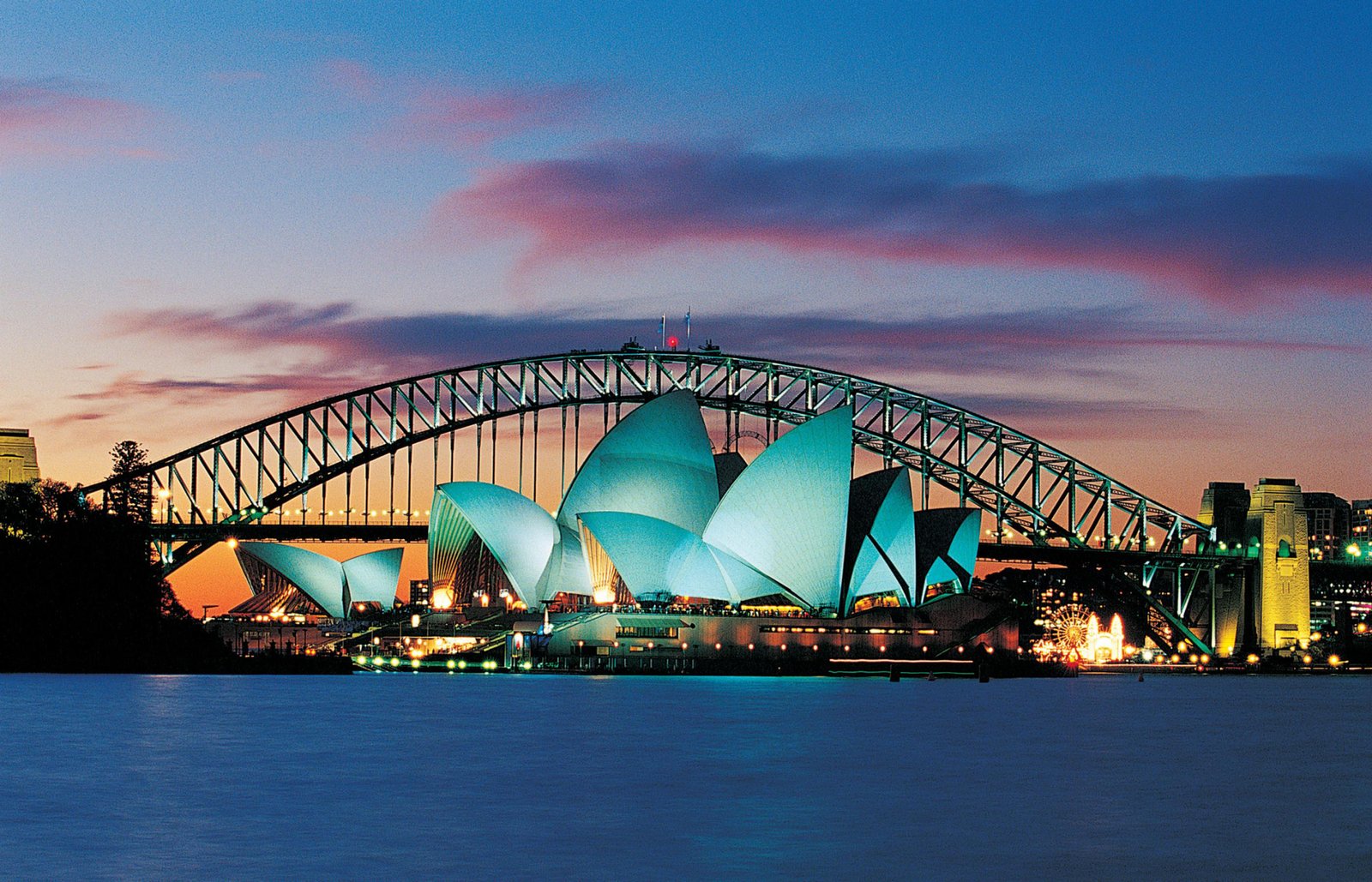 Sydney Australia Opera House And Harbour Bridge Desktop Wallpaper