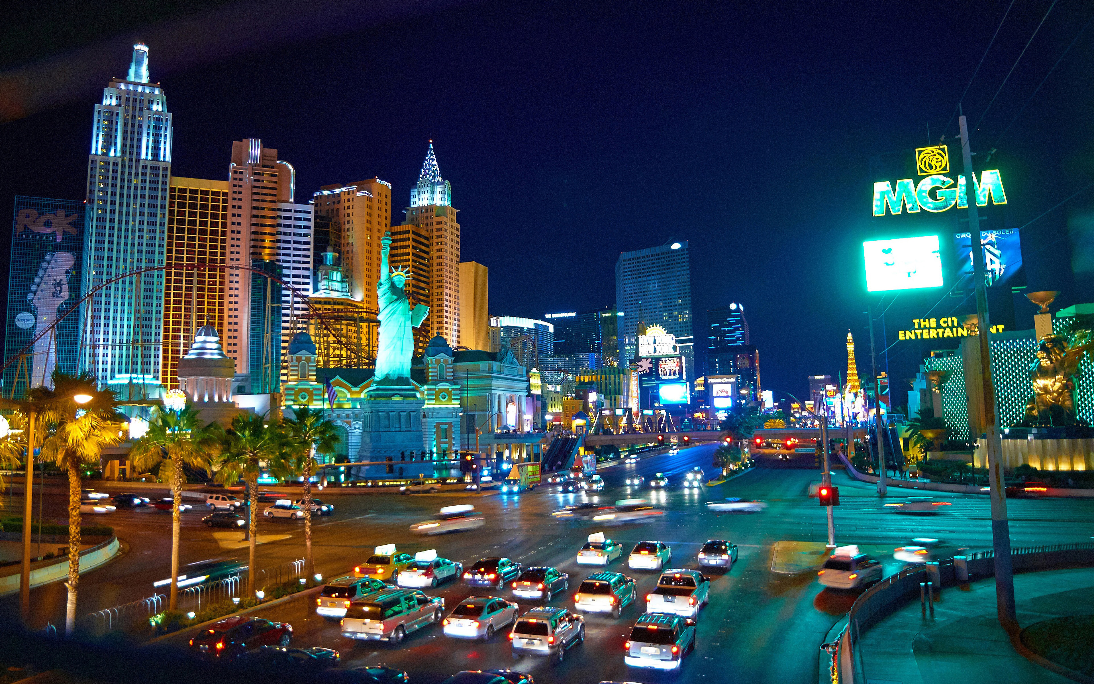New York Hotel & Casino In Las Vegas Nevada Usa Desktop Backgrounds Free  Download 3840x2400 : 
