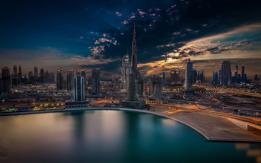 City Dubai Arabic Dream Burj Khalifa United Arab Emirates Desktop Wallpaper  Hd 2560x1440 : 