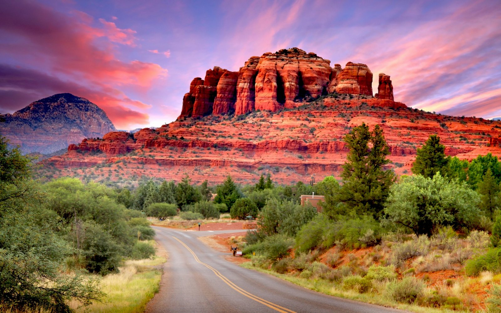 Fly Drive Scenario Of Sedona Arizona United States Wallpaper Hd