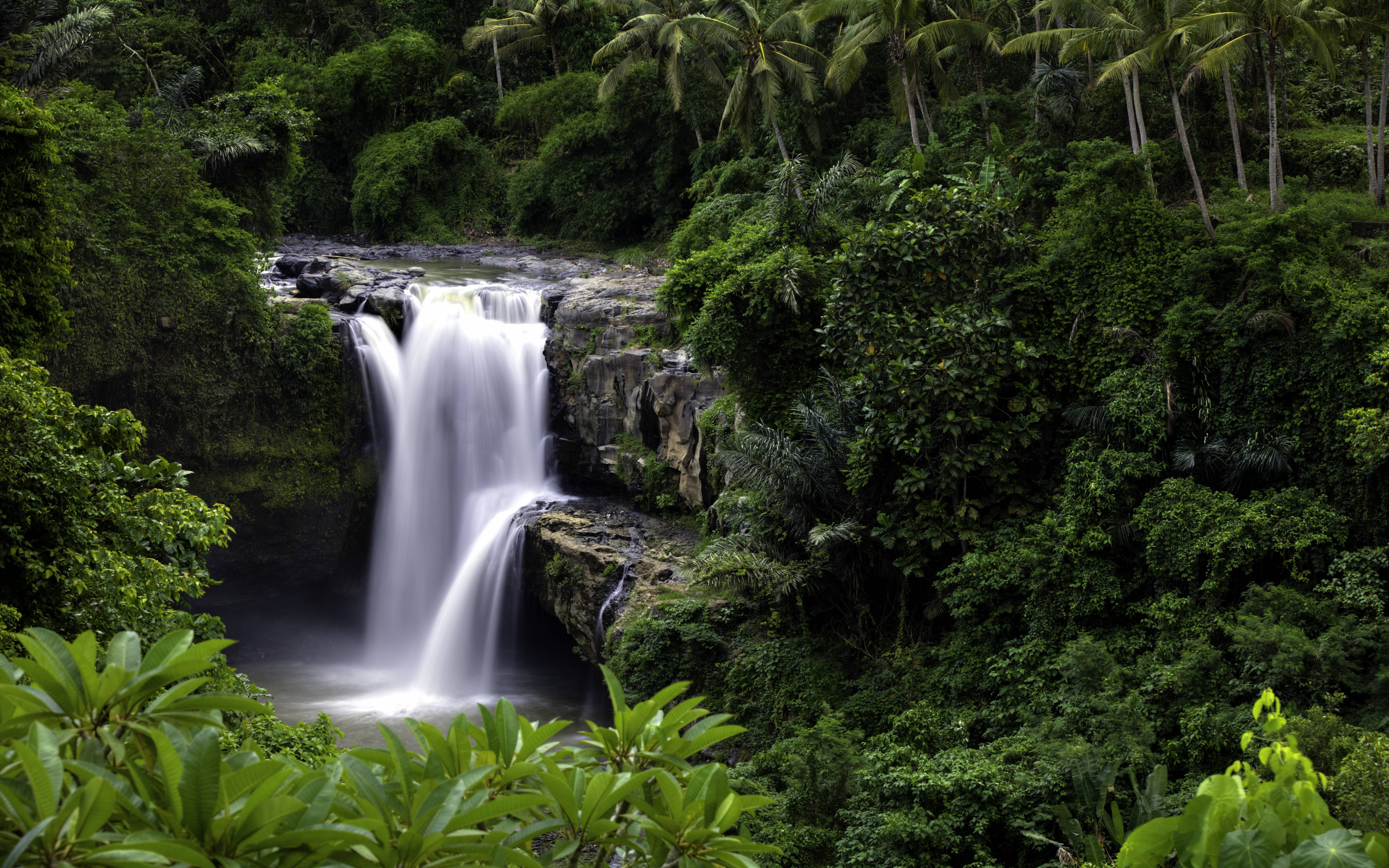 Tegenungan Waterfall In Bali Indonesia Is Located In The Village In