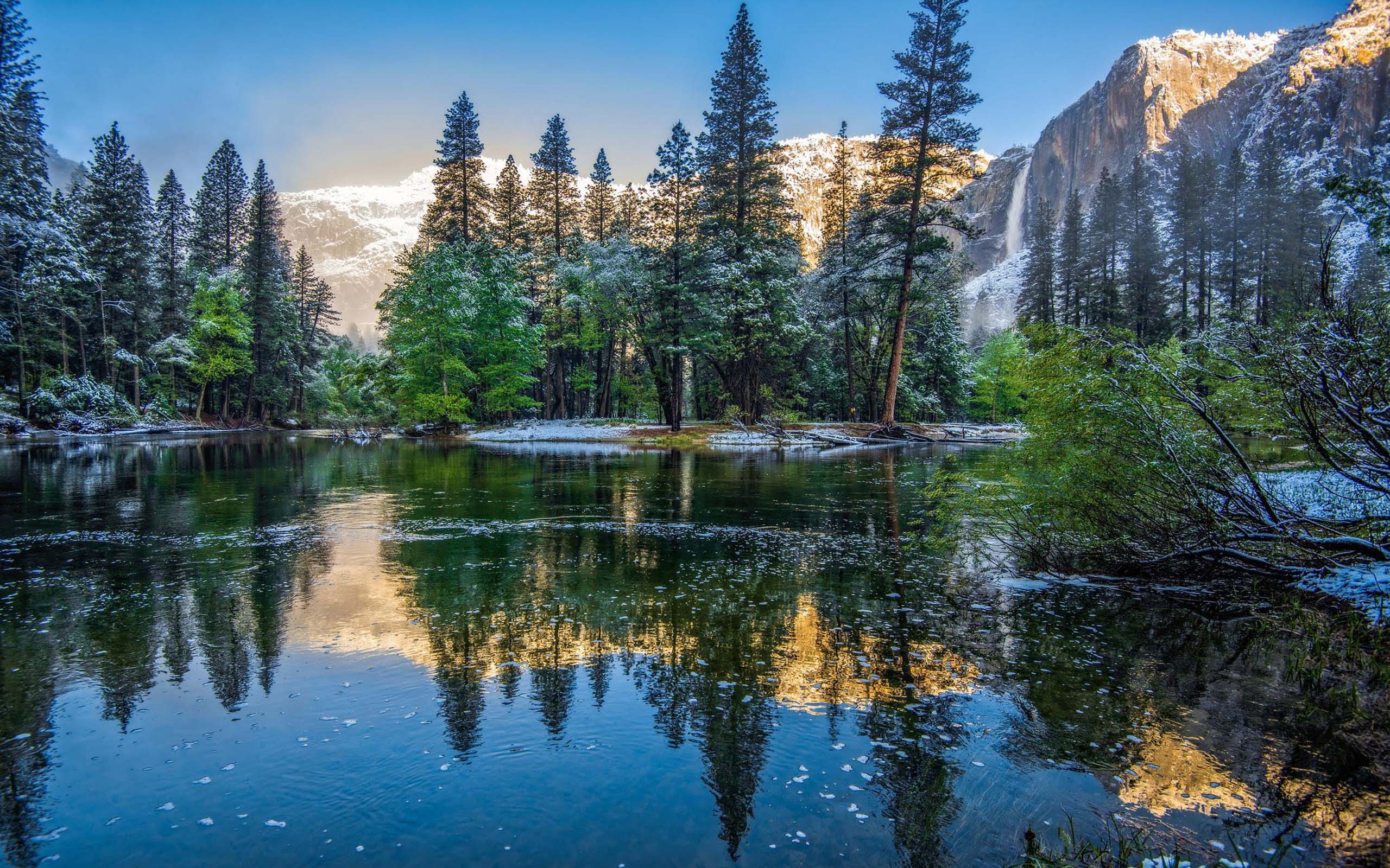 Какие красивые пейзажи. Национальный парк Йосемити Калифорния. Национальный парк Йосемити, США зима. Йосемити озеро парк озеро. Йосемити национальный парк зимой.