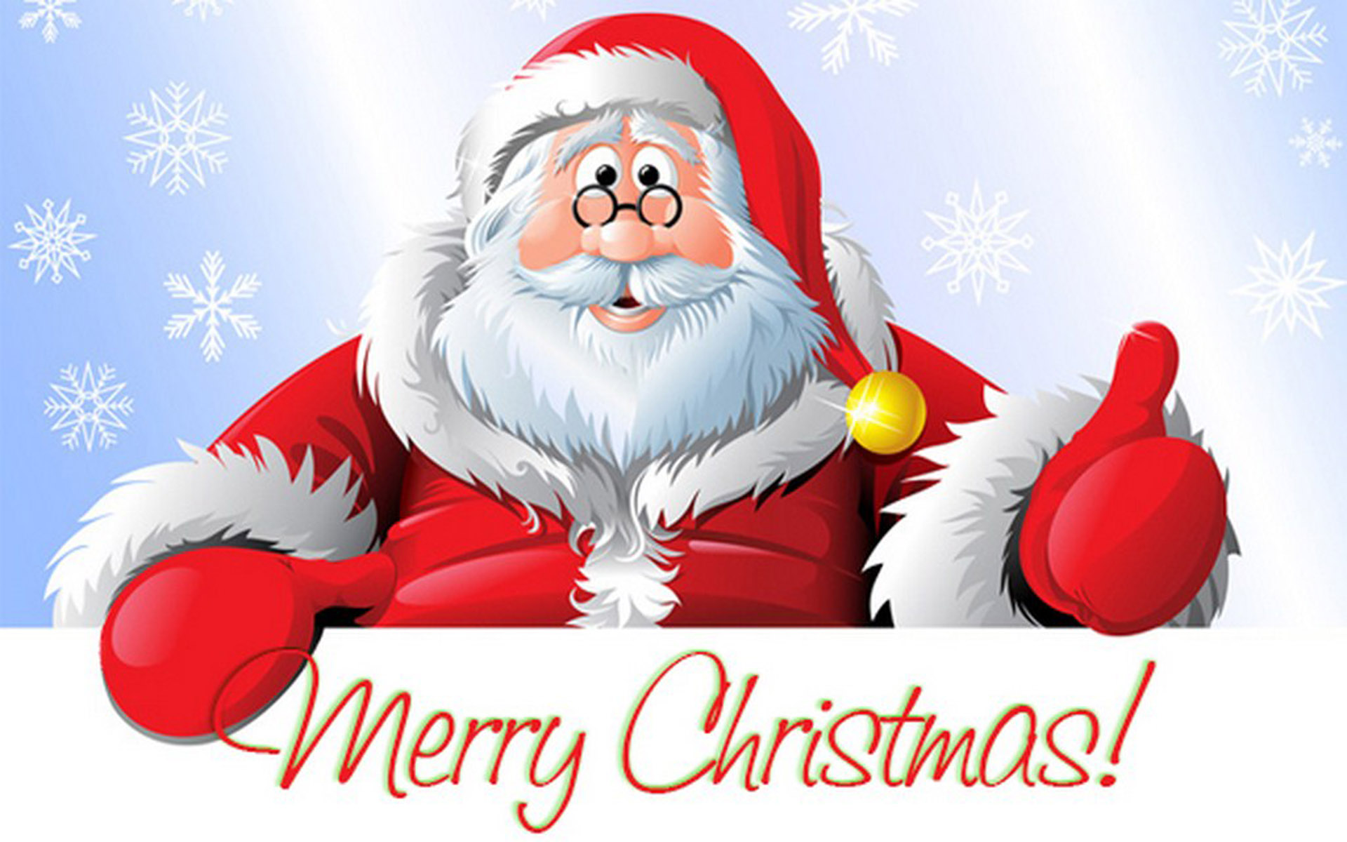 Santa Claus Merry Christmas Greeting Card For New Year 1920x1200