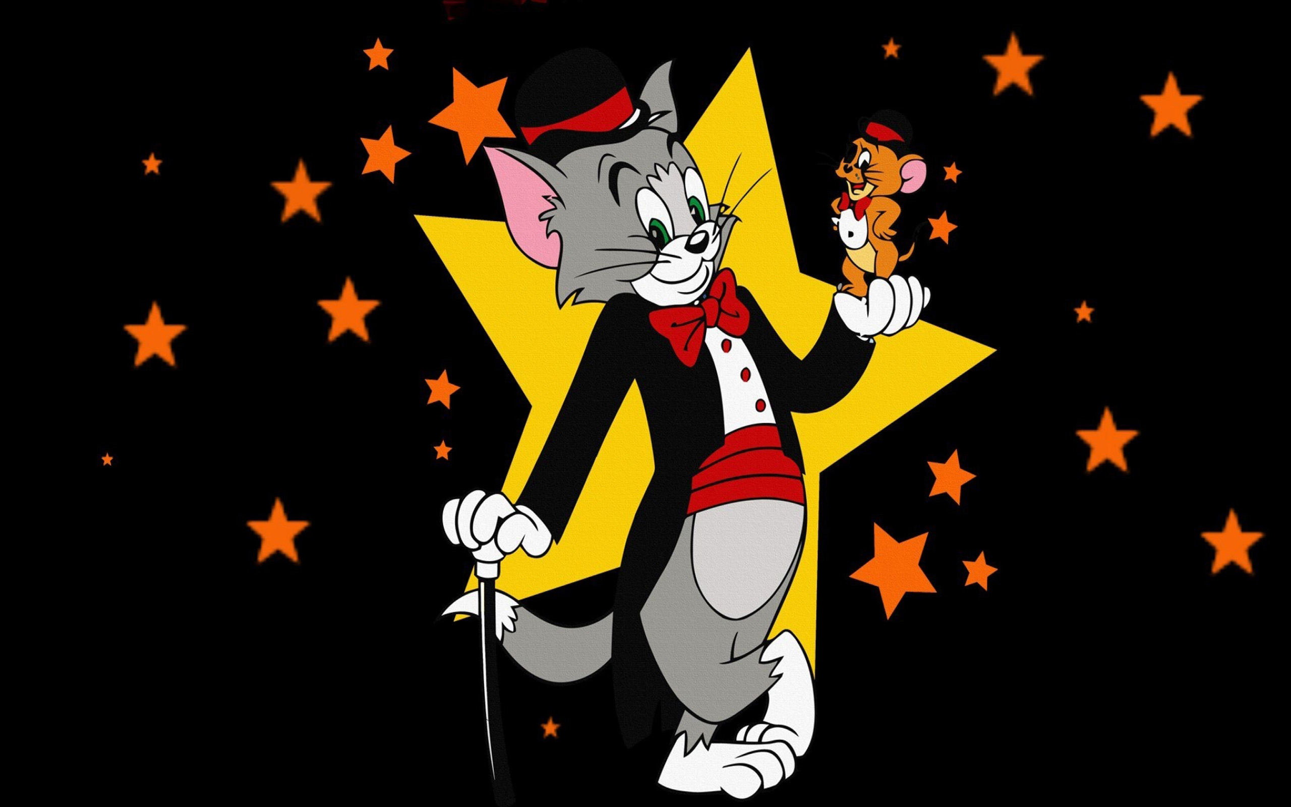 Tom And Jerry Cartoon Magical Show Desktop Wallpaper Hd Free Download  2560x1600 : 