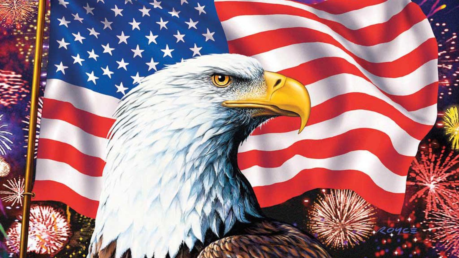 American Eagle Flag Wallpaper Flag American Screensavers