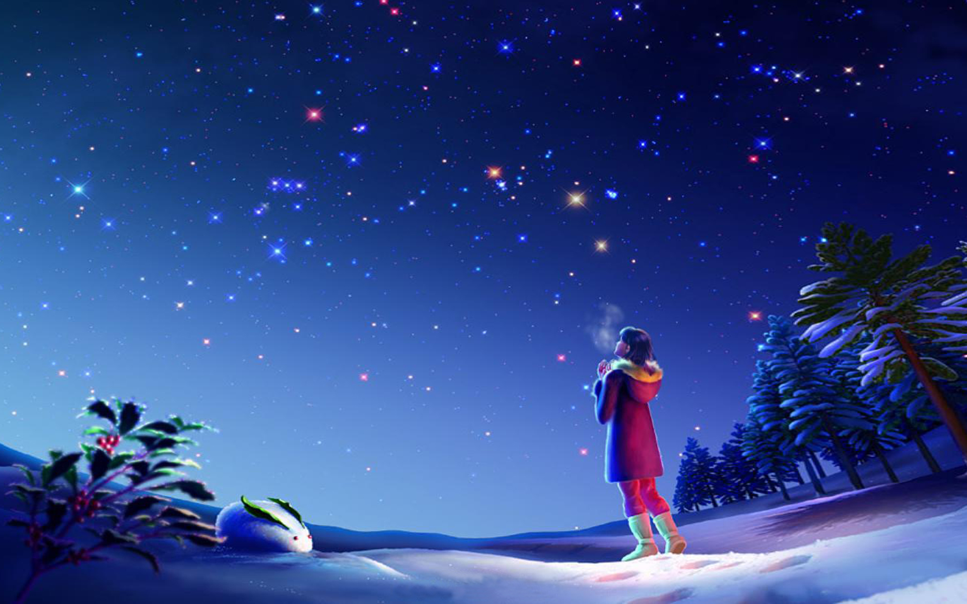 Загадай интересную. Ютака Кагайя. Ютака Кагая японский художник. Зимнее звездное небо. Сказочное звездное небо.