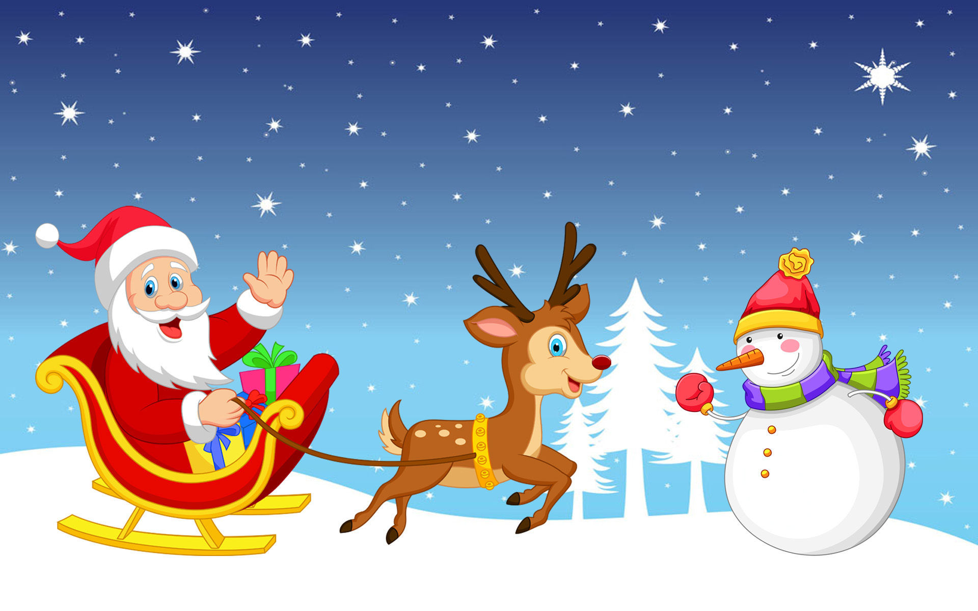 New year's song. Олени Деда Мороза. Олень Санта-Клауса. Новогодний олень и Снеговик. Сказочные олени Деда Мороза.