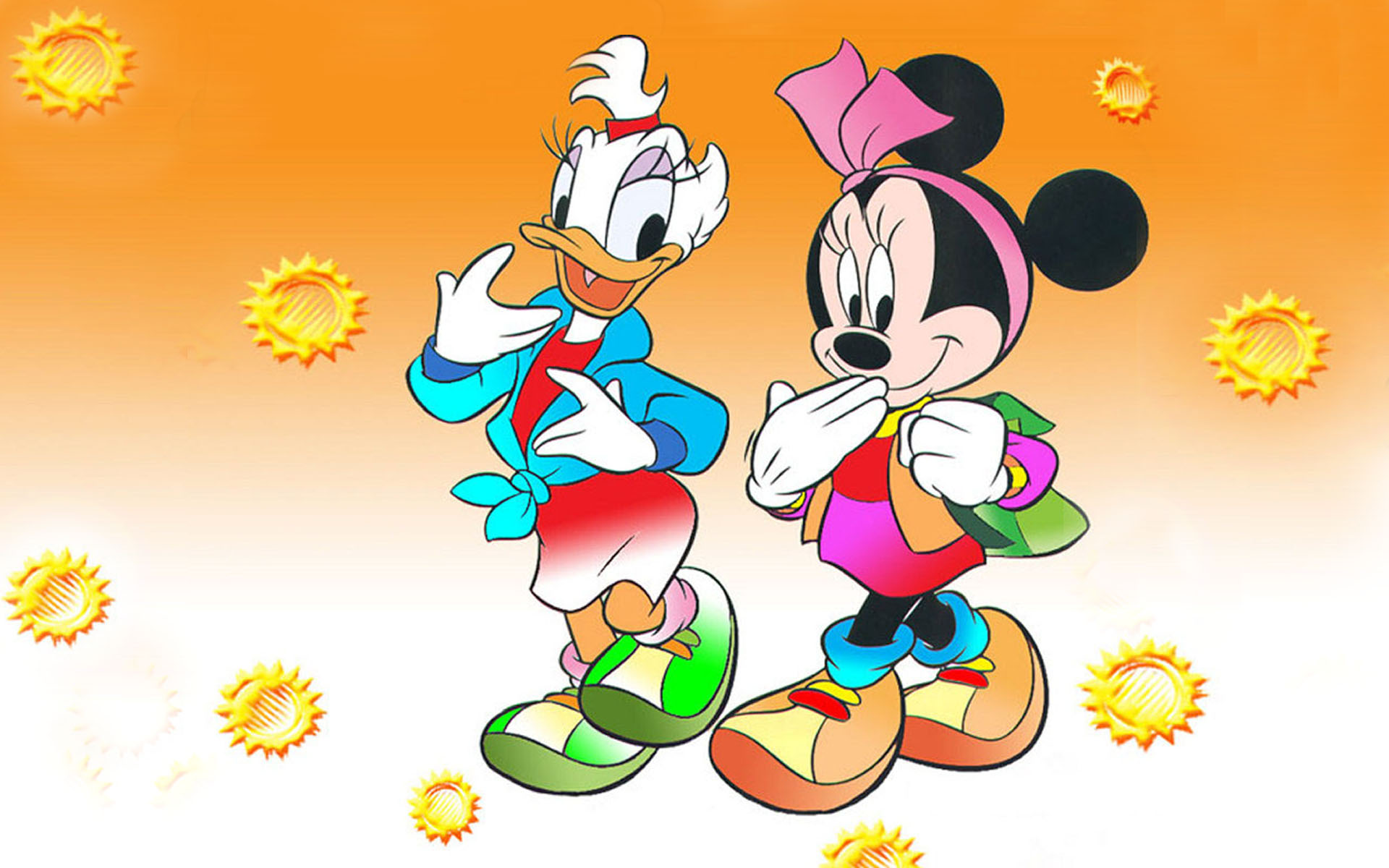 Daisy Duck And Minnie Mouse Desktop Backgrounds Free Download 1920x1200.