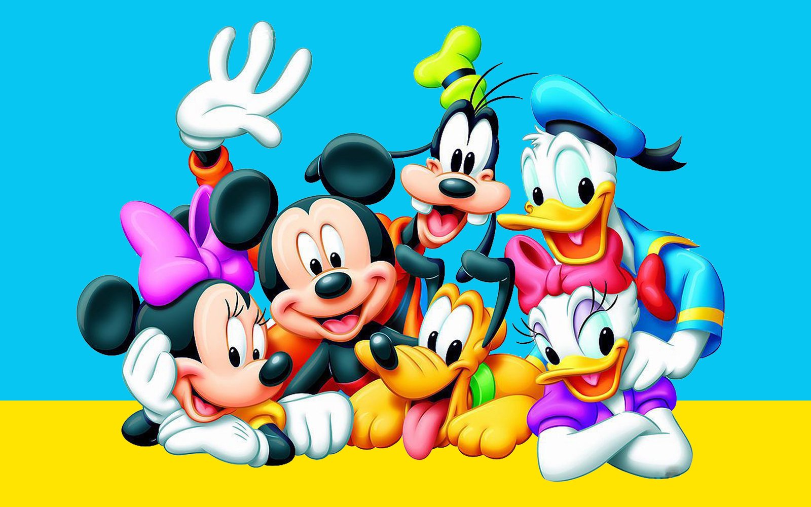 Donald Duck Daisy Duck Mickey Mouse Goofy And Pluto Cartoon Wallpaper Hd 25...